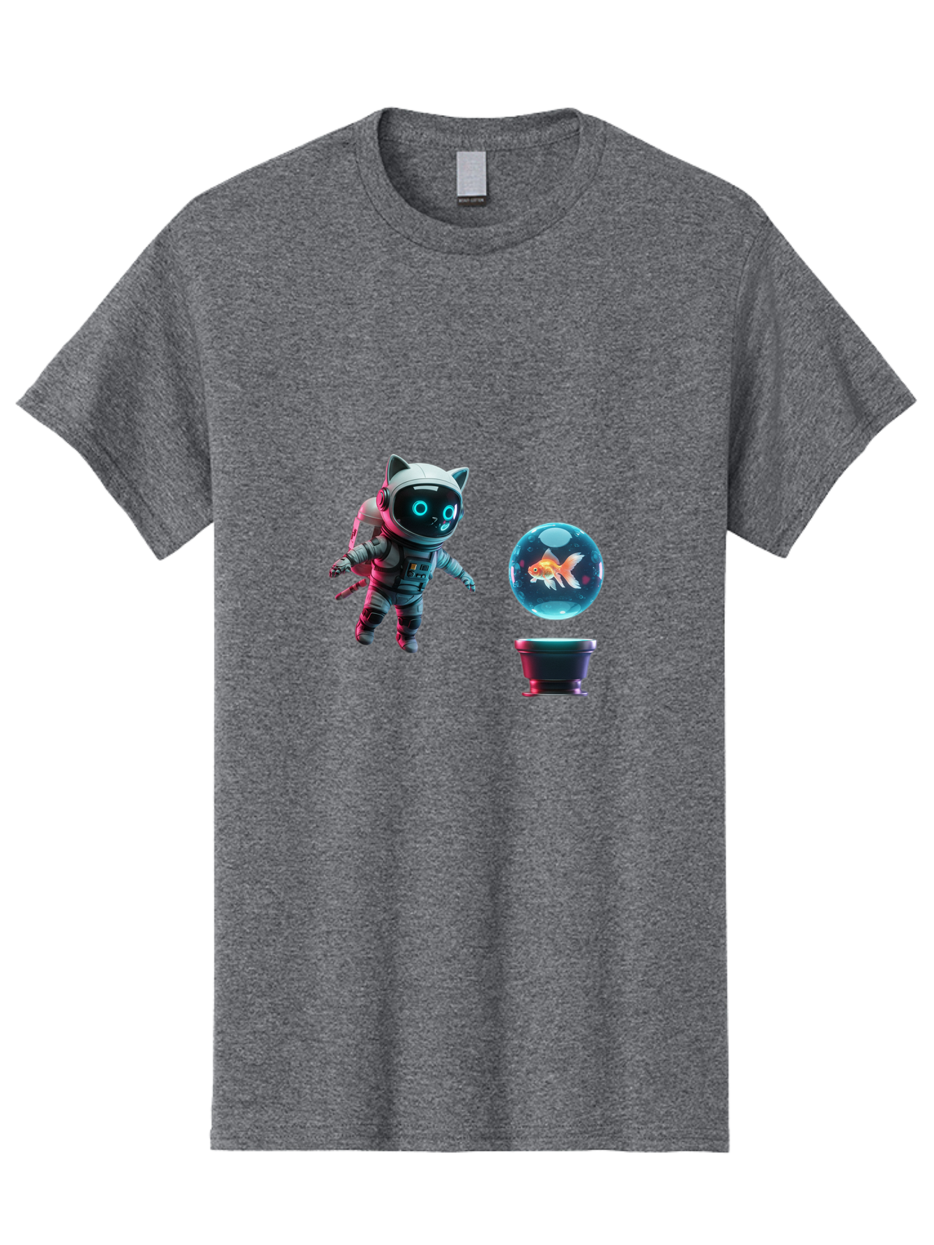 Cat-Astronaut-1 Men'S Graphic Tee, 100% Cotton, Comfortable Casual Summer Wear, Machine Washable, Vintage Camera, Old Camera, Antique Camera, Black Camera, Classic Photography, Photography Equipment, Nostalgic Device, Film Camera, Camera Art Bak189