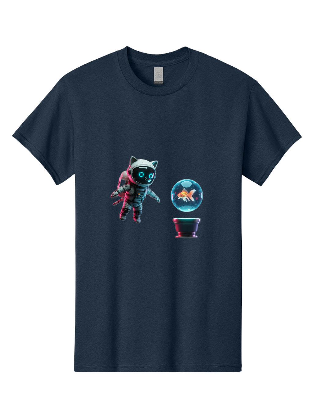 Cat-Astronaut-1 Men'S Graphic Tee, 100% Cotton, Comfortable Casual Summer Wear, Machine Washable, Vintage Camera, Old Camera, Antique Camera, Black Camera, Classic Photography, Photography Equipment, Nostalgic Device, Film Camera, Camera Art Bak189