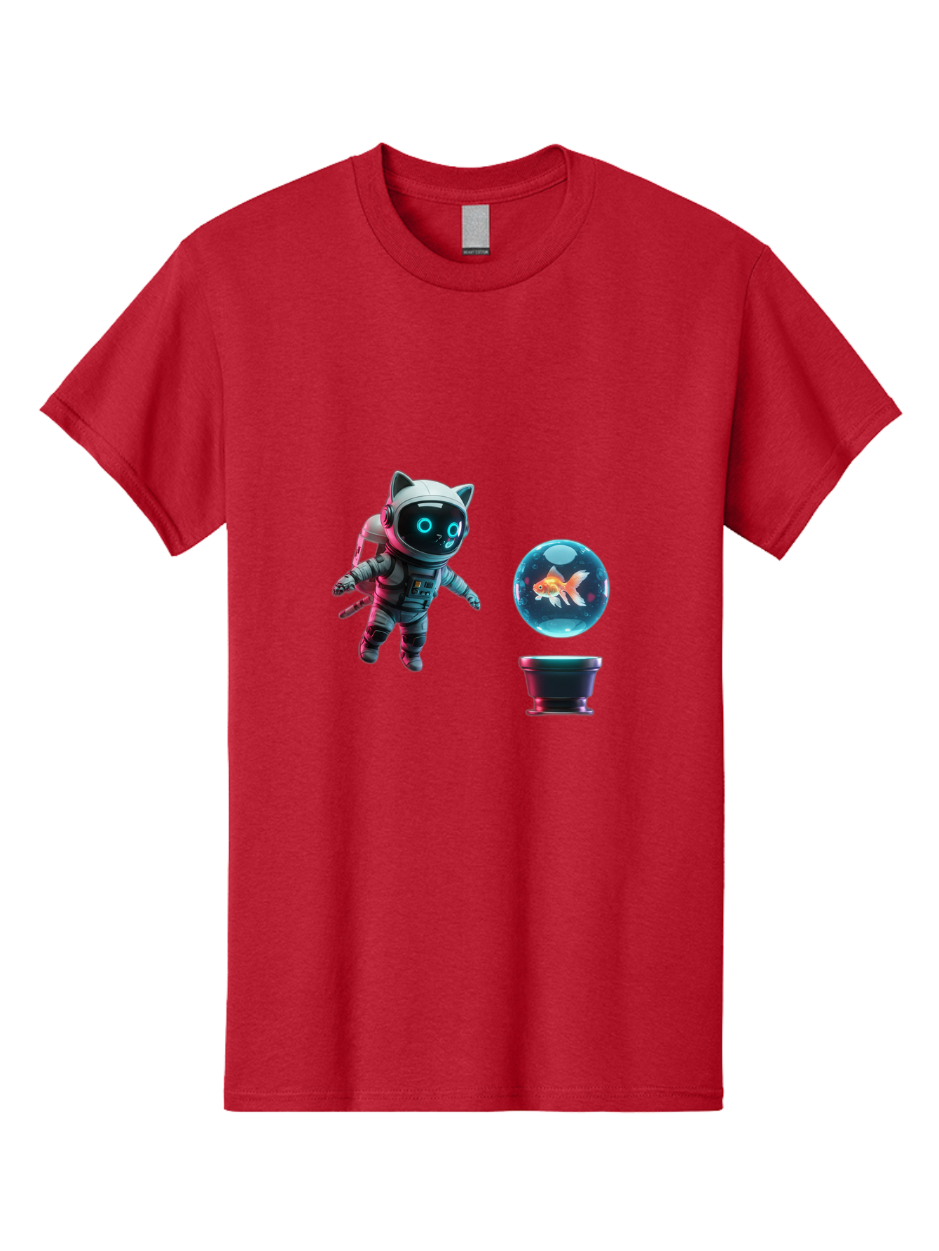 Cat-Astronaut-1 Men'S Graphic Tee, 100% Cotton, Comfortable Casual Summer Wear, Machine Washable, Vintage Camera, Old Camera, Antique Camera, Black Camera, Classic Photography, Photography Equipment, Nostalgic Device, Film Camera, Camera Art Bak189