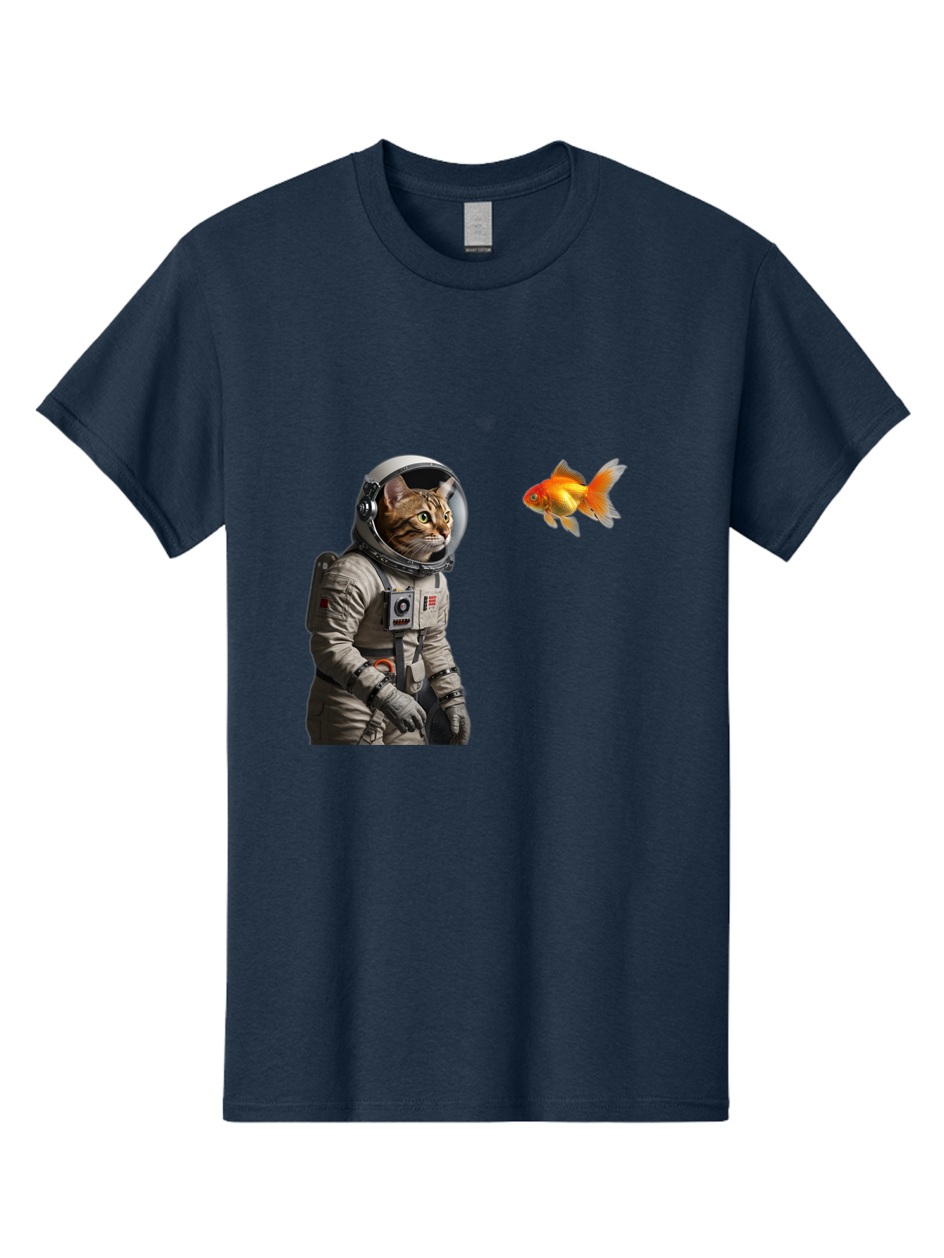 Cat-Astronaut-2 Men'S Graphic Tee, 100% Cotton, Comfortable Casual Summer Wear, Machine Washable, Vintage Camera, Old Camera, Antique Camera, Black Camera, Classic Photography, Photography Equipment, Nostalgic Device, Film Camera, Camera Art Bak190