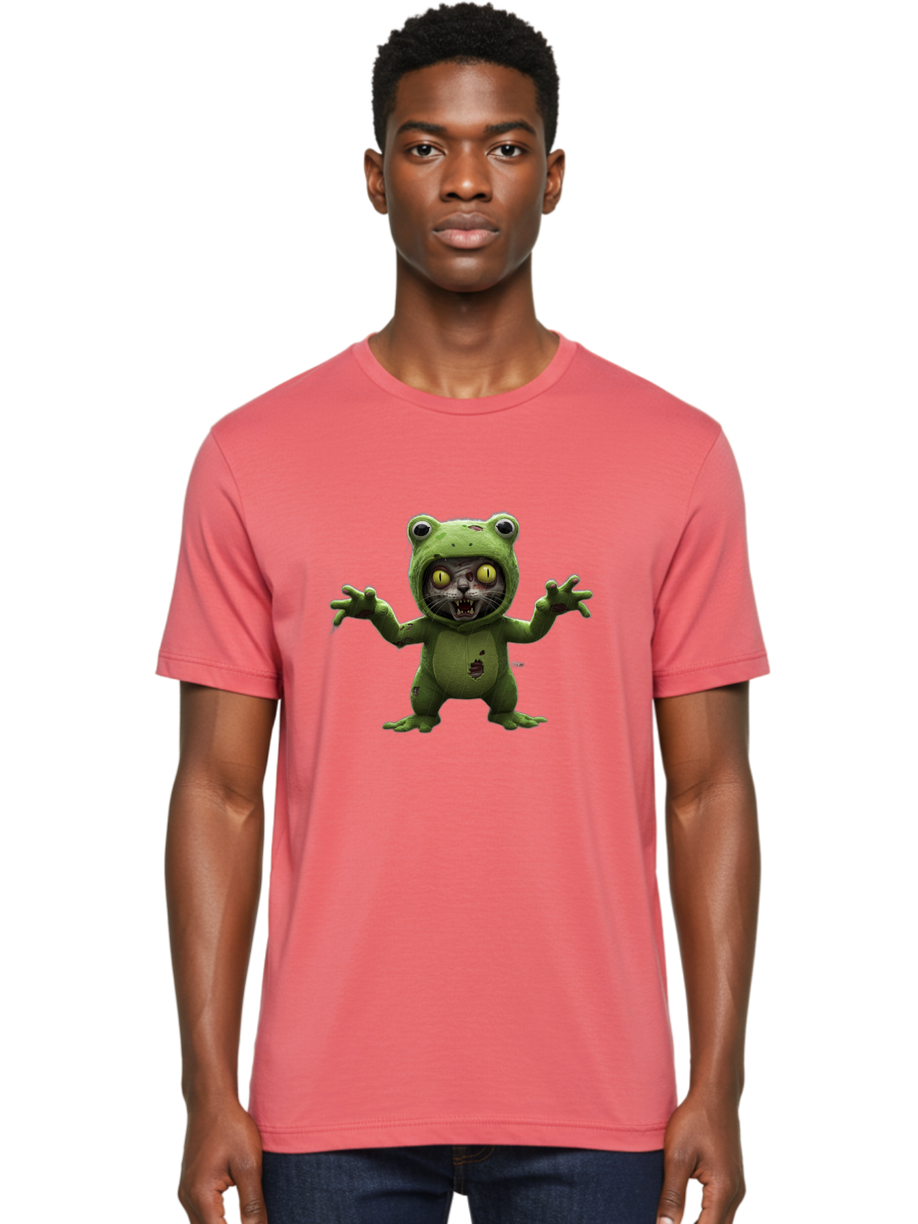 Cat-Frog-Creature Men'S Graphic Tee, 100% Cotton, Comfortable Casual Summer Wear, Machine Washable, Vintage Camera, Old Camera, Antique Camera, Black Camera, Classic Photography, Photography Equipment, Nostalgic Device, Film Camera, Camera Art Bak192