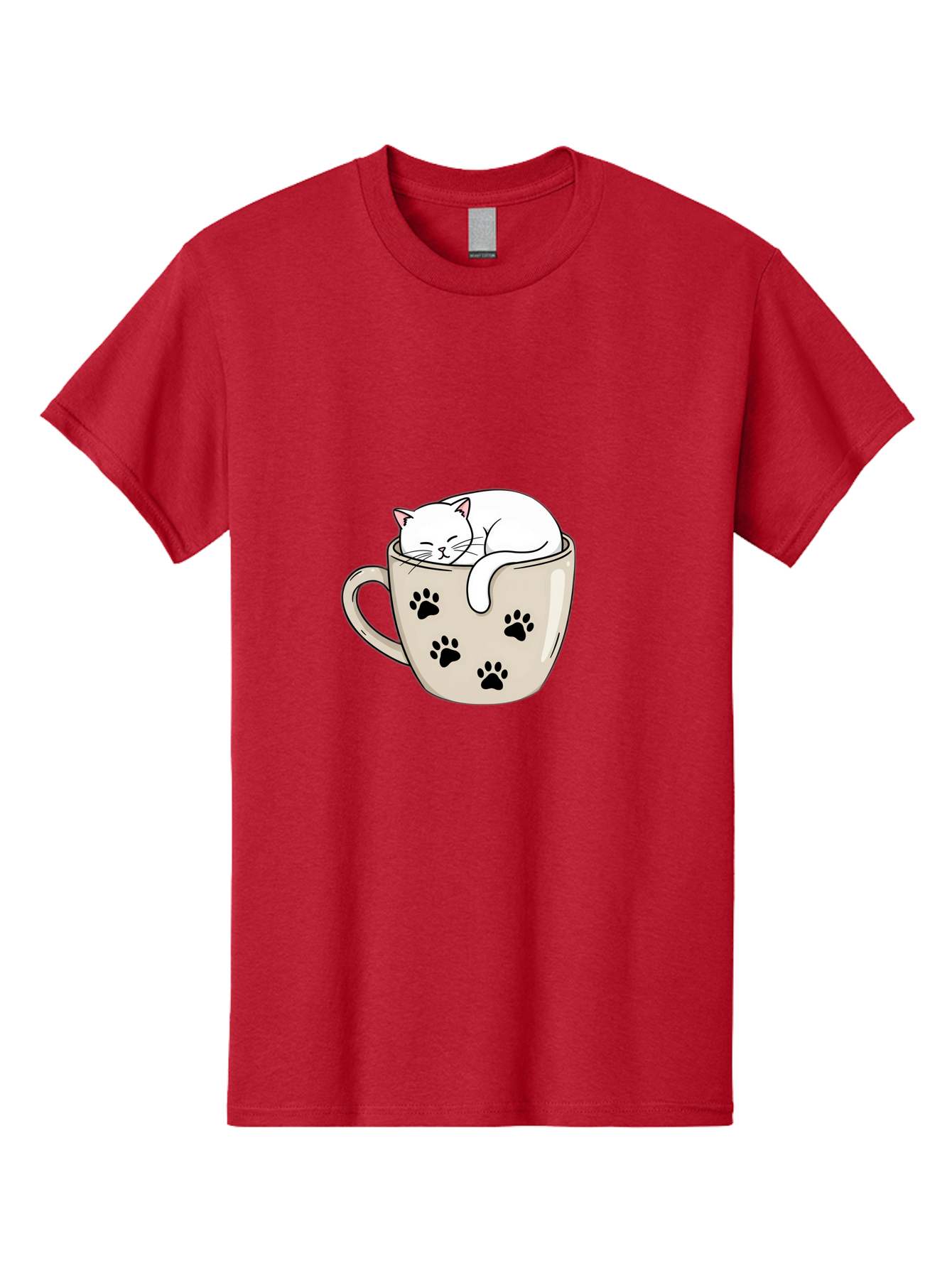 Cat-In-Coffee-Cup Men'S Graphic Tee, 100% Cotton, Comfortable Casual Summer Wear, Machine Washable, Vintage Camera, Old Camera, Antique Camera, Black Camera, Classic Photography, Photography Equipment, Nostalgic Device, Film Camera, Camera Art Bak196