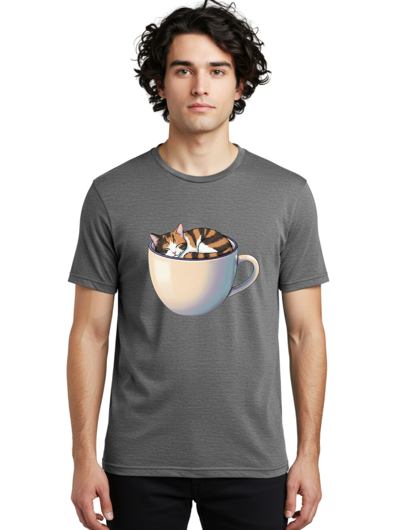 Cat-In-Cup Men'S Graphic Tee, 100% Cotton, Comfortable Casual Summer Wear, Machine Washable, Vintage Camera, Old Camera, Antique Camera, Black Camera, Classic Photography, Photography Equipment, Nostalgic Device, Film Camera, Camera Art Bak197