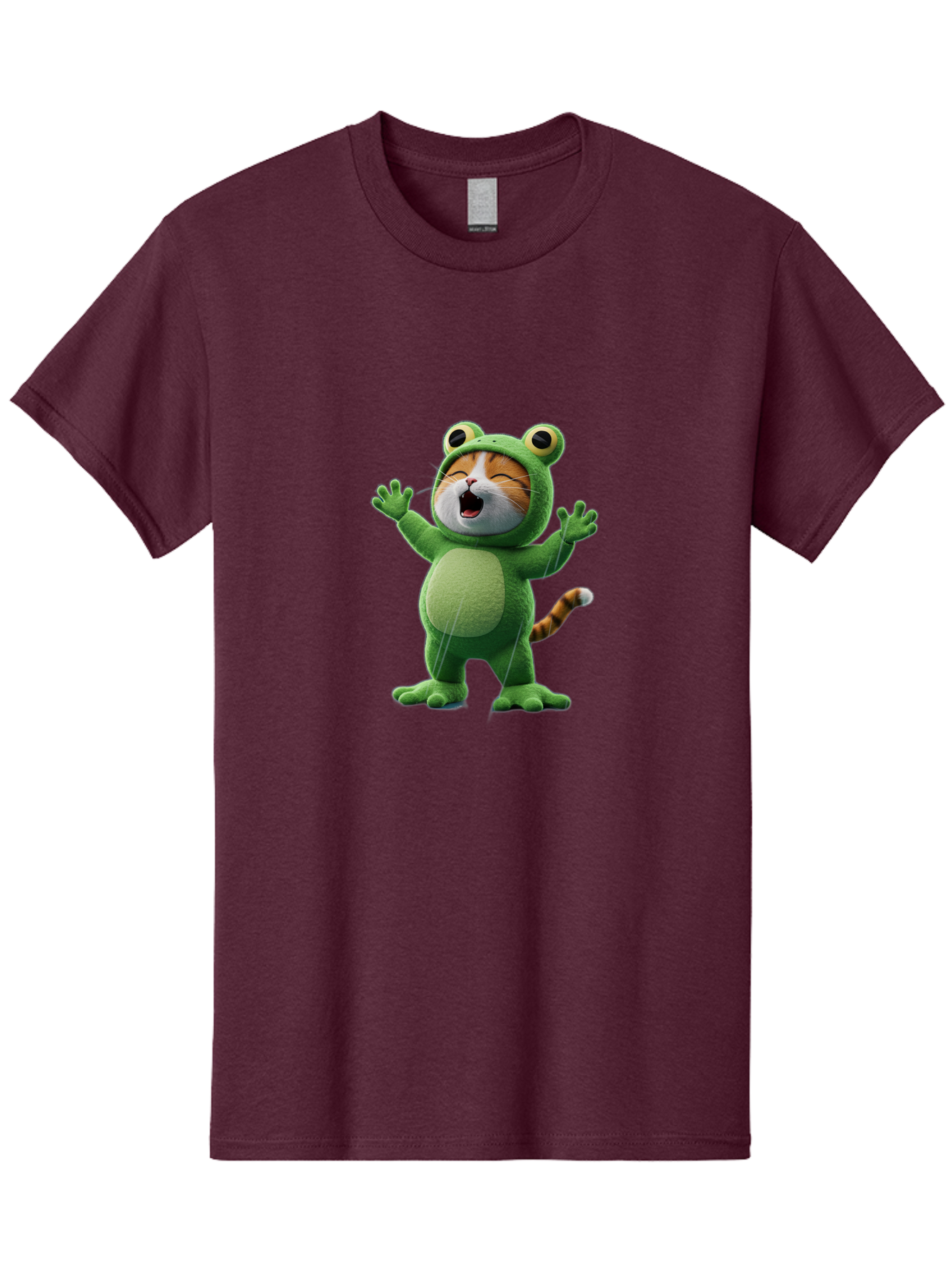 Cat-In-Frog-Costume-4 Men'S Graphic Tee, 100% Cotton, Comfortable Casual Summer Wear, Machine Washable, Vintage Camera, Old Camera, Antique Camera, Black Camera, Classic Photography, Photography Equipment, Nostalgic Device, Film Camera, Bak201