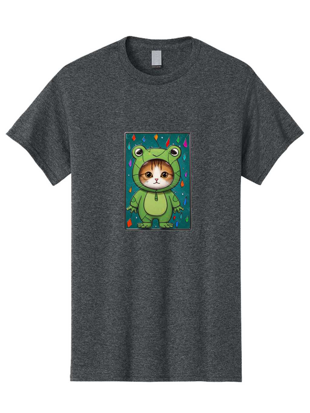 Cat-In-Frog-Costume-6 Men'S Graphic Tee, 100% Cotton, Comfortable Casual Summer Wear, Machine Washable, Vintage Camera, Old Camera, Antique Camera, Black Camera, Classic Photography, Photography Equipment, Nostalgic Device, Film Camera, Bak203