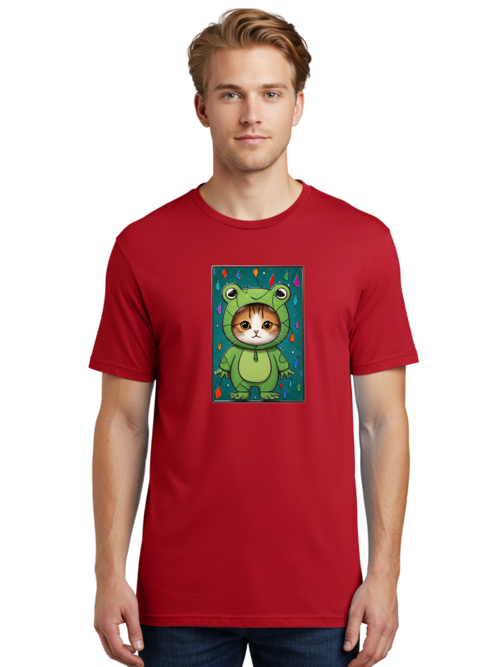 Cat-In-Frog-Costume-6 Men'S Graphic Tee, 100% Cotton, Comfortable Casual Summer Wear, Machine Washable, Vintage Camera, Old Camera, Antique Camera, Black Camera, Classic Photography, Photography Equipment, Nostalgic Device, Film Camera, Bak203