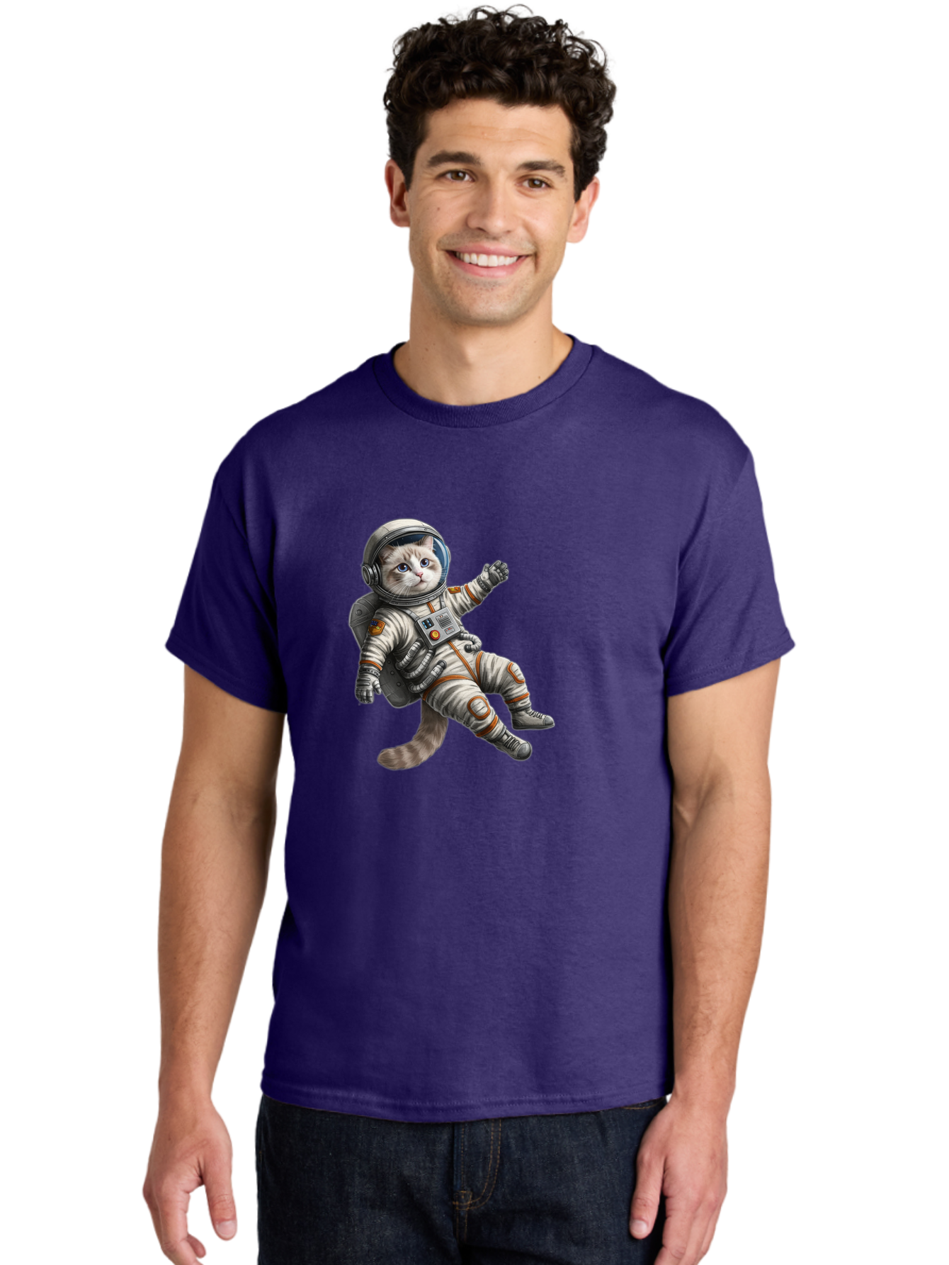 Cat-In-Space-Suit Men'S Graphic Tee, 100% Cotton, Comfortable Casual Summer Wear, Machine Washable, Vintage Camera, Old Camera, Antique Camera, Black Camera, Classic Photography, Photography Equipment, Nostalgic Device, Film Camera, Camera Art Bak207