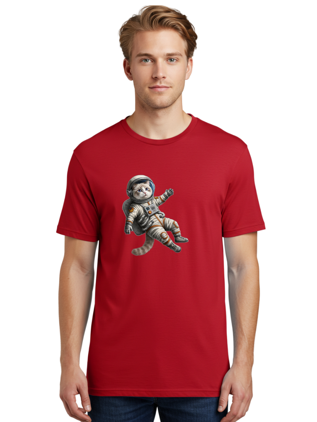 Cat-In-Space-Suit Men'S Graphic Tee, 100% Cotton, Comfortable Casual Summer Wear, Machine Washable, Vintage Camera, Old Camera, Antique Camera, Black Camera, Classic Photography, Photography Equipment, Nostalgic Device, Film Camera, Camera Art Bak207