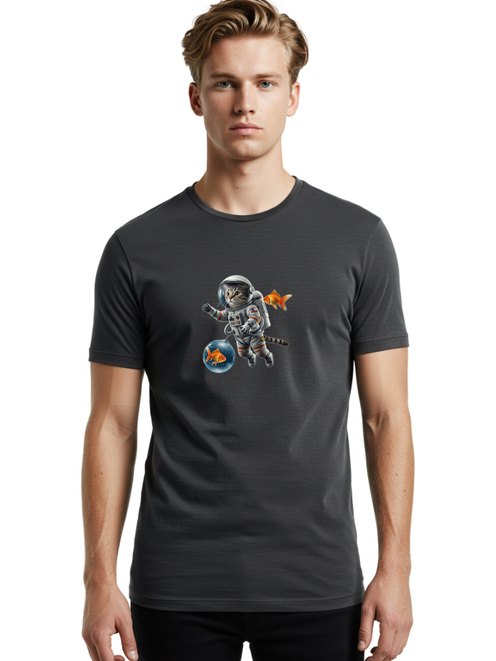 Cat-In-Spacesuit Men'S Graphic Tee, 100% Cotton, Comfortable Casual Summer Wear, Machine Washable, Vintage Camera, Old Camera, Antique Camera, Black Camera, Classic Photography, Photography Equipment, Nostalgic Device, Film Camera, Camera Art Bak208