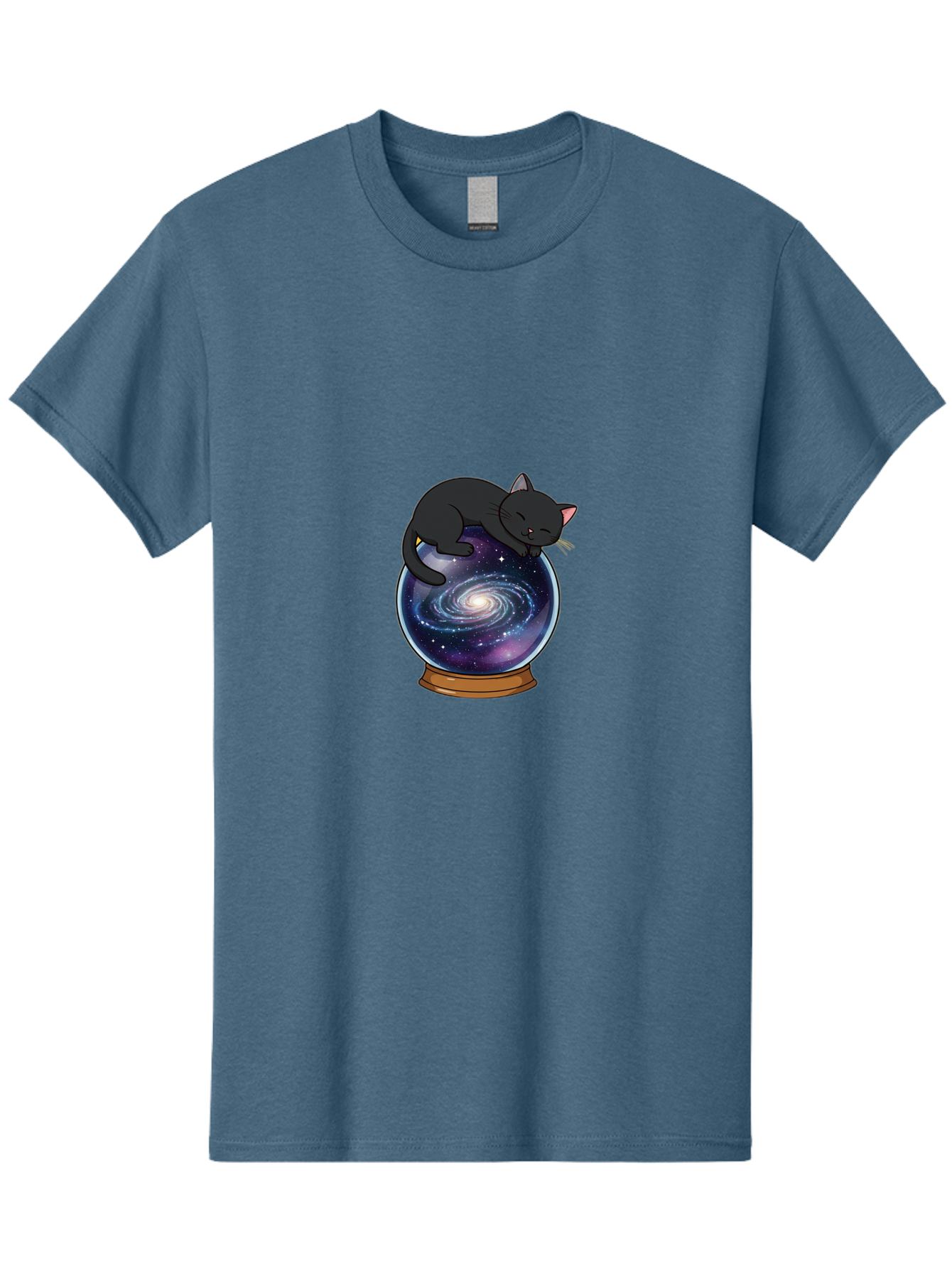 Cat-On-Crystal-Ball-1 Men'S Graphic Tee, 100% Cotton, Comfortable Casual Summer Wear, Machine Washable, Vintage Camera, Old Camera, Antique Camera, Black Camera, Classic Photography, Photography Equipment, Nostalgic Device, Film Camera, Bak212