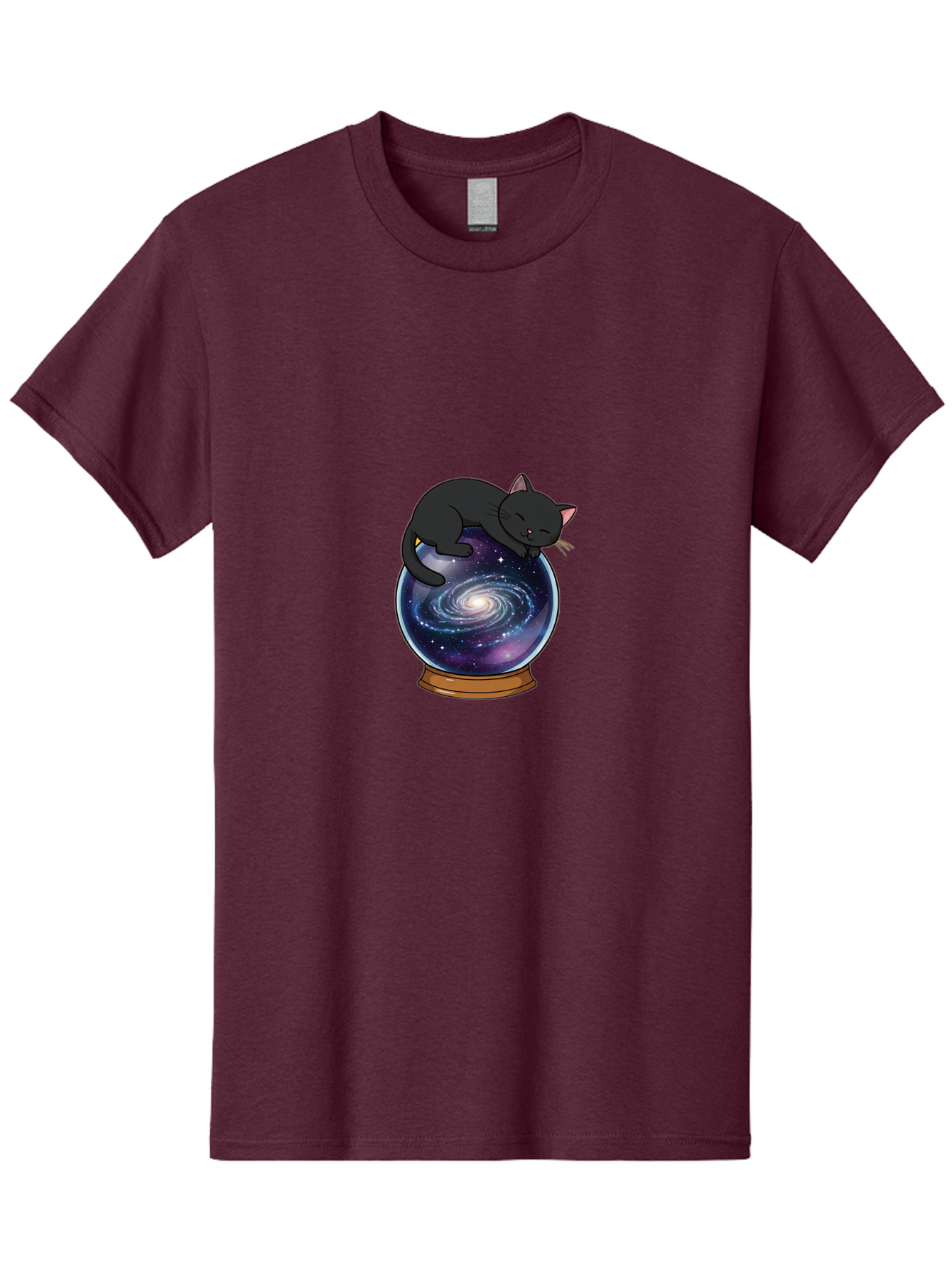 Cat-On-Crystal-Ball-1 Men'S Graphic Tee, 100% Cotton, Comfortable Casual Summer Wear, Machine Washable, Vintage Camera, Old Camera, Antique Camera, Black Camera, Classic Photography, Photography Equipment, Nostalgic Device, Film Camera, Bak212