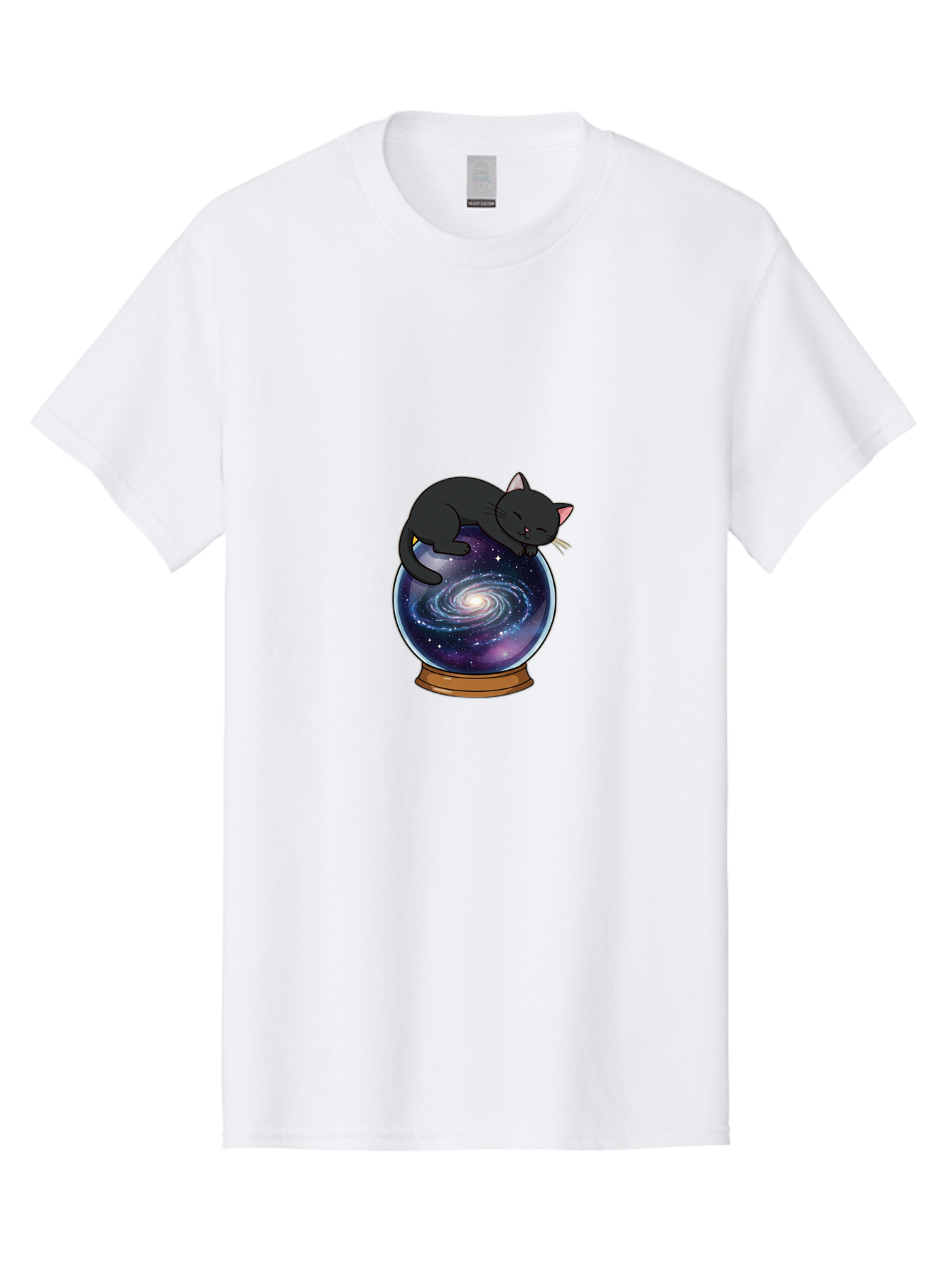 Cat-On-Crystal-Ball-1 Men'S Graphic Tee, 100% Cotton, Comfortable Casual Summer Wear, Machine Washable, Vintage Camera, Old Camera, Antique Camera, Black Camera, Classic Photography, Photography Equipment, Nostalgic Device, Film Camera, Bak212