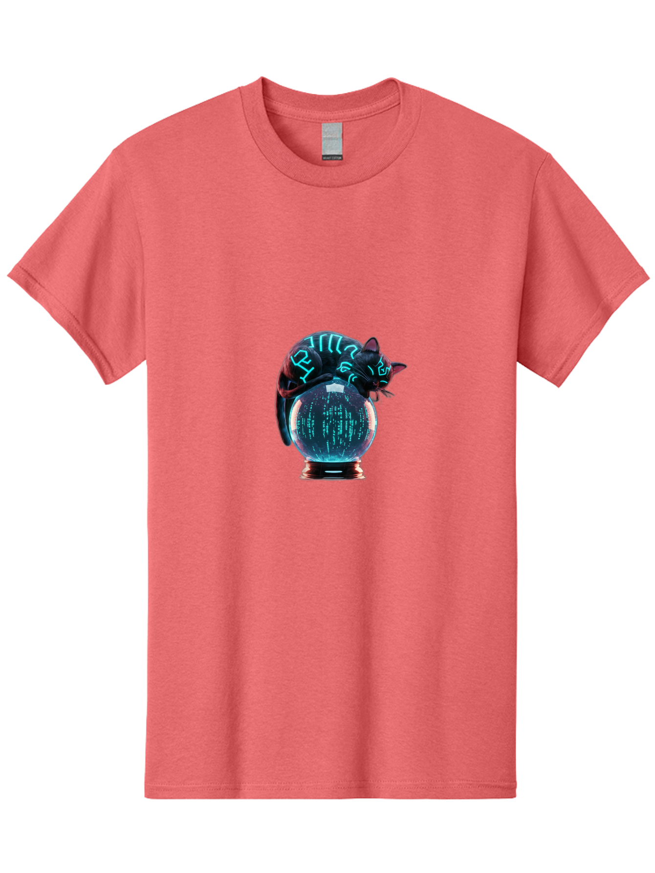 Cat-On-Crystal-Ball-2 Men'S Graphic Tee, 100% Cotton, Comfortable Casual Summer Wear, Machine Washable, Vintage Camera, Old Camera, Antique Camera, Black Camera, Classic Photography, Photography Equipment, Nostalgic Device, Film Camera, Bak213