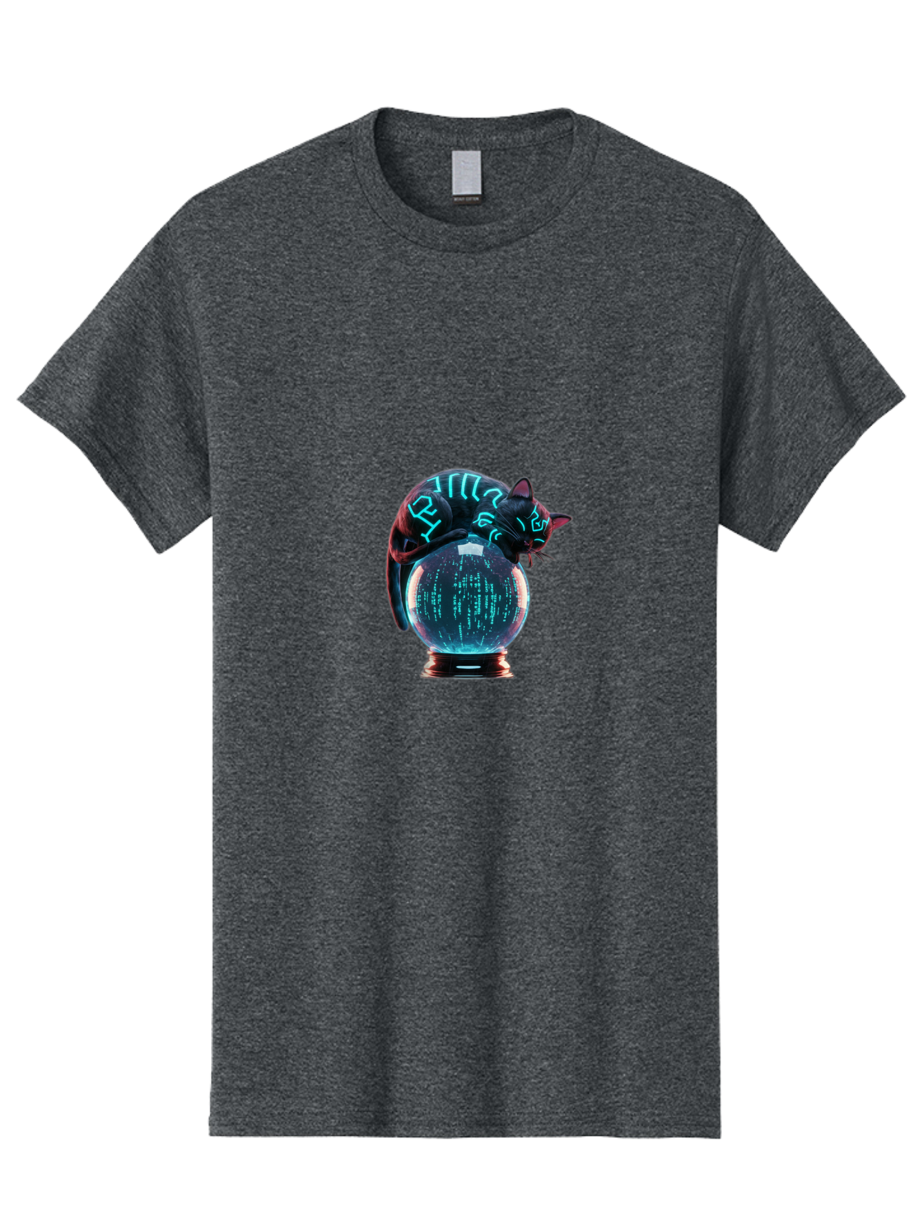 Cat-On-Crystal-Ball-2 Men'S Graphic Tee, 100% Cotton, Comfortable Casual Summer Wear, Machine Washable, Vintage Camera, Old Camera, Antique Camera, Black Camera, Classic Photography, Photography Equipment, Nostalgic Device, Film Camera, Bak213