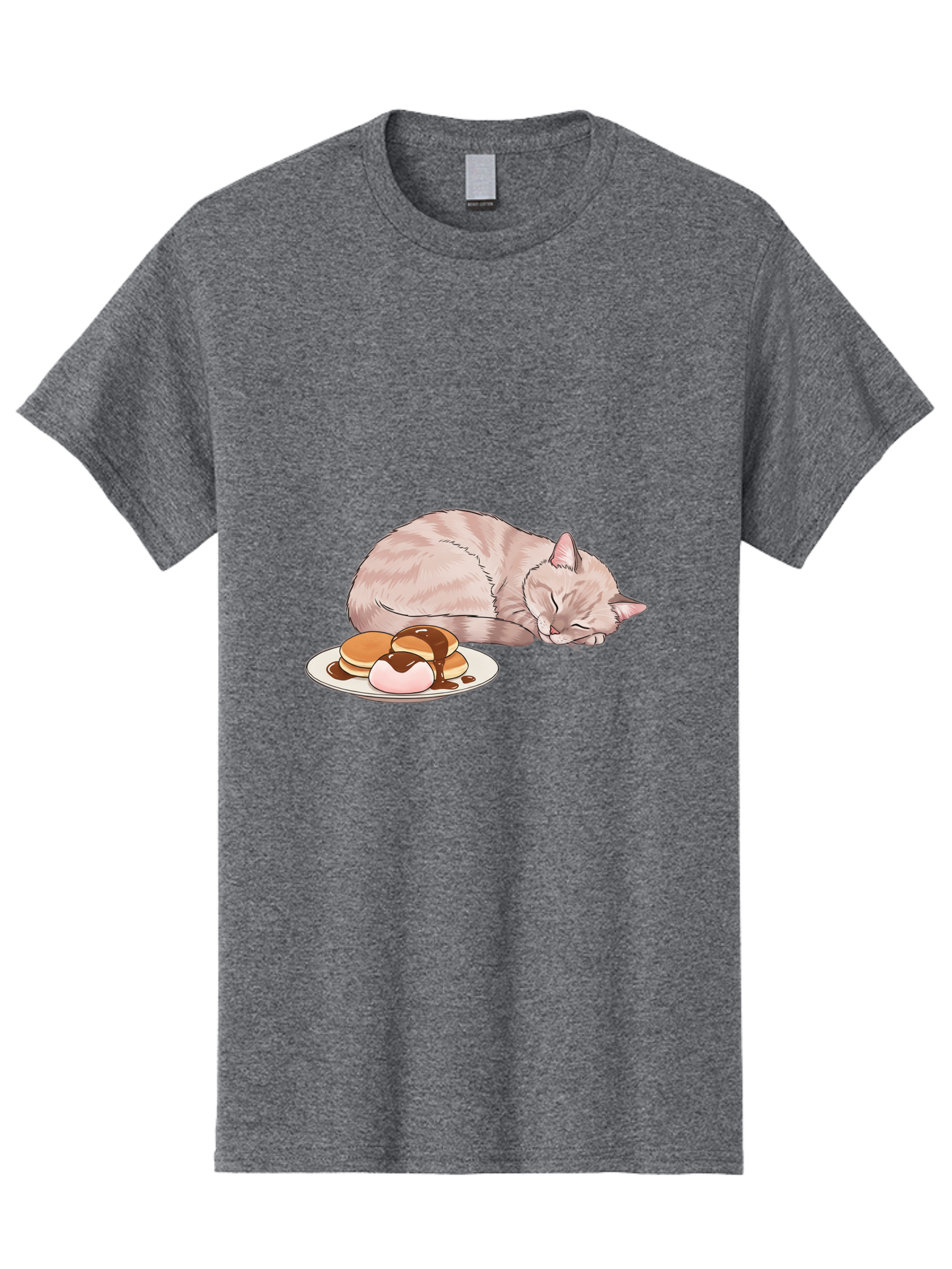 Cat-Sleeping-Near-Pancakes Men'S Graphic Tee, 100% Cotton, Comfortable Casual Summer Wear, Machine Washable, Vintage Camera, Old Camera, Antique Camera, Black Camera, Classic Photography, Photography Equipment, Nostalgic Device, Film Camera, Bak217