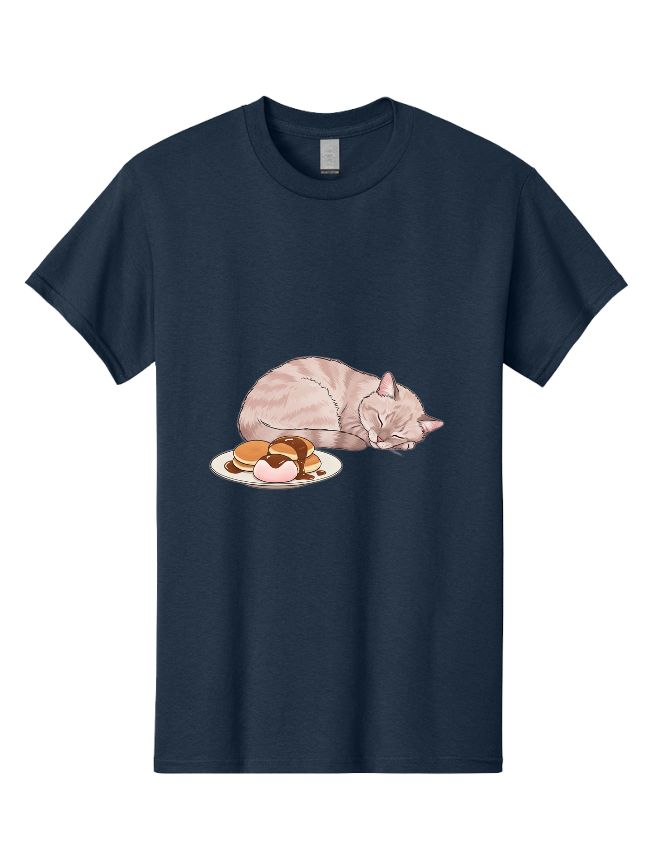 Cat-Sleeping-Near-Pancakes Men'S Graphic Tee, 100% Cotton, Comfortable Casual Summer Wear, Machine Washable, Vintage Camera, Old Camera, Antique Camera, Black Camera, Classic Photography, Photography Equipment, Nostalgic Device, Film Camera, Bak217