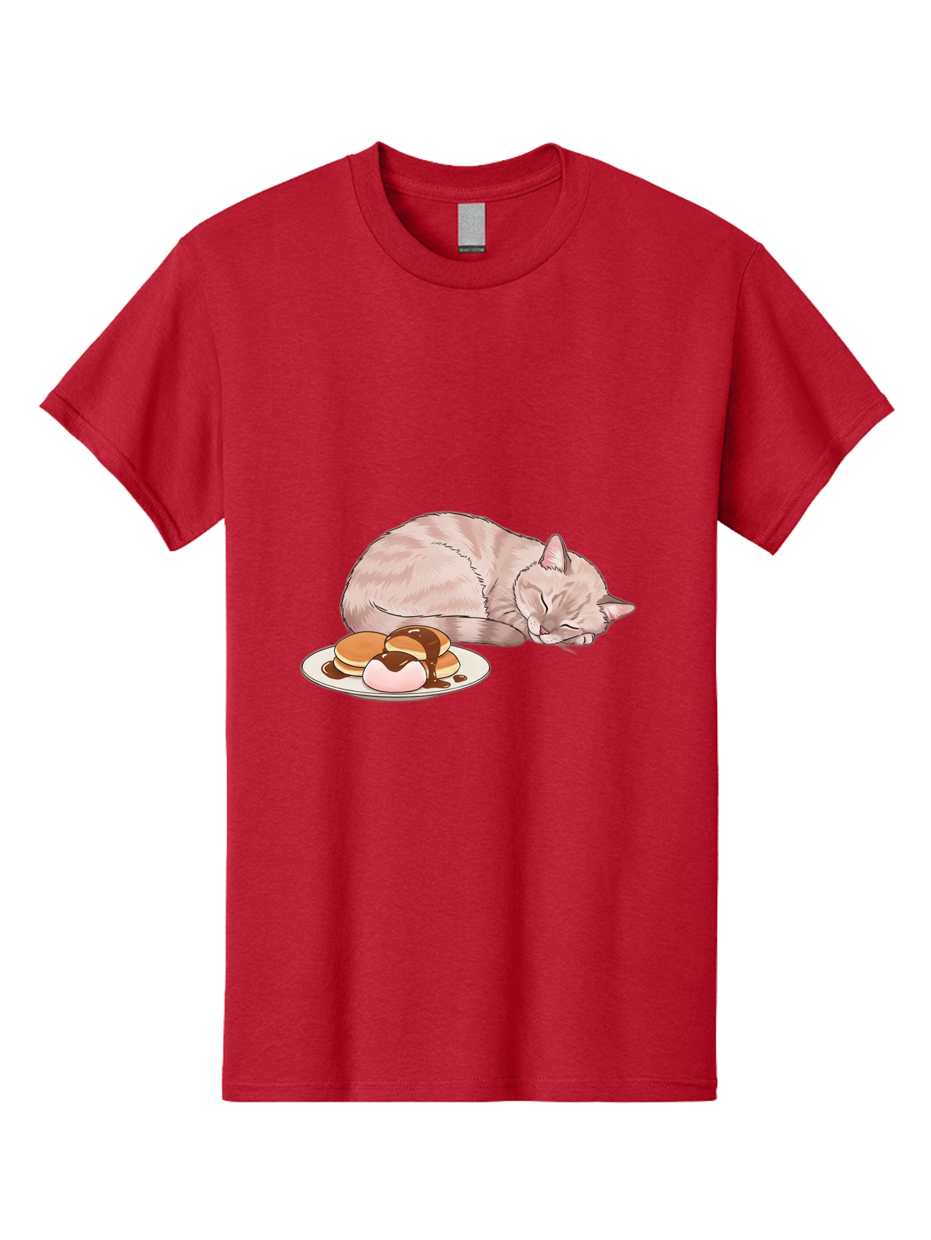 Cat-Sleeping-Near-Pancakes Men'S Graphic Tee, 100% Cotton, Comfortable Casual Summer Wear, Machine Washable, Vintage Camera, Old Camera, Antique Camera, Black Camera, Classic Photography, Photography Equipment, Nostalgic Device, Film Camera, Bak217