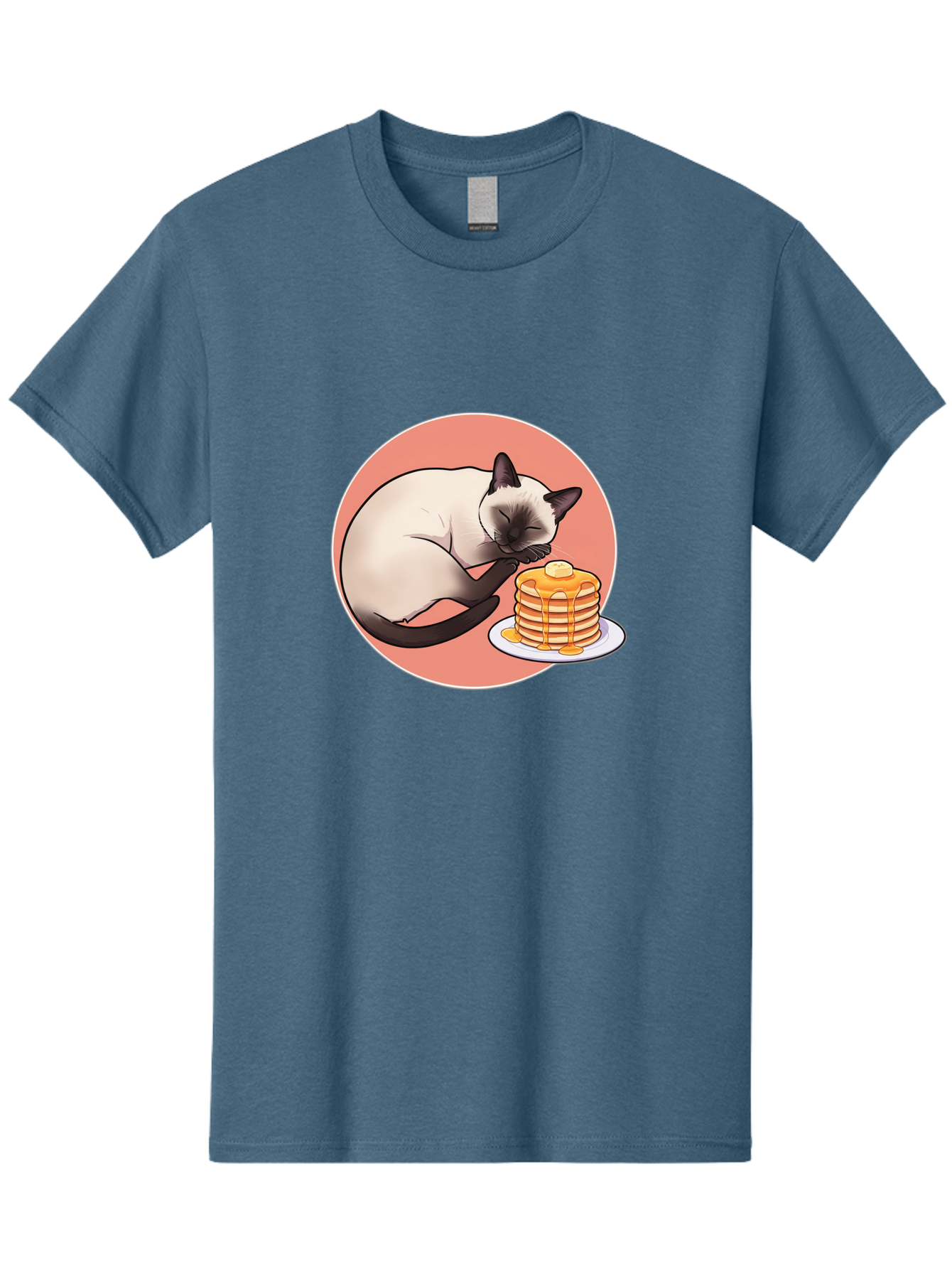 Cat-Sleeping-Next-To-Pancakes Men'S Graphic Tee, 100% Cotton, Comfortable Casual Summer Wear, Machine Washable, Vintage Camera, Old Camera, Antique Camera, Black Camera, Classic Photography, Photography Equipment, Nostalgic Device, Bak219