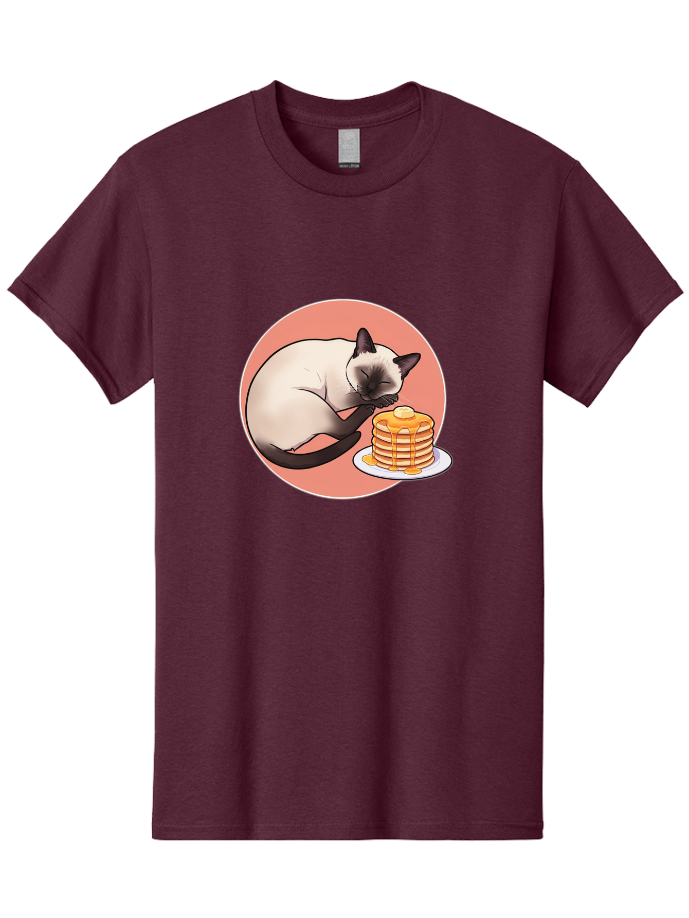 Cat-Sleeping-Next-To-Pancakes Men'S Graphic Tee, 100% Cotton, Comfortable Casual Summer Wear, Machine Washable, Vintage Camera, Old Camera, Antique Camera, Black Camera, Classic Photography, Photography Equipment, Nostalgic Device, Bak219