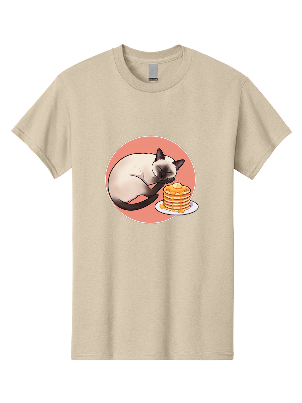 Cat-Sleeping-Next-To-Pancakes Men'S Graphic Tee, 100% Cotton, Comfortable Casual Summer Wear, Machine Washable, Vintage Camera, Old Camera, Antique Camera, Black Camera, Classic Photography, Photography Equipment, Nostalgic Device, Bak219