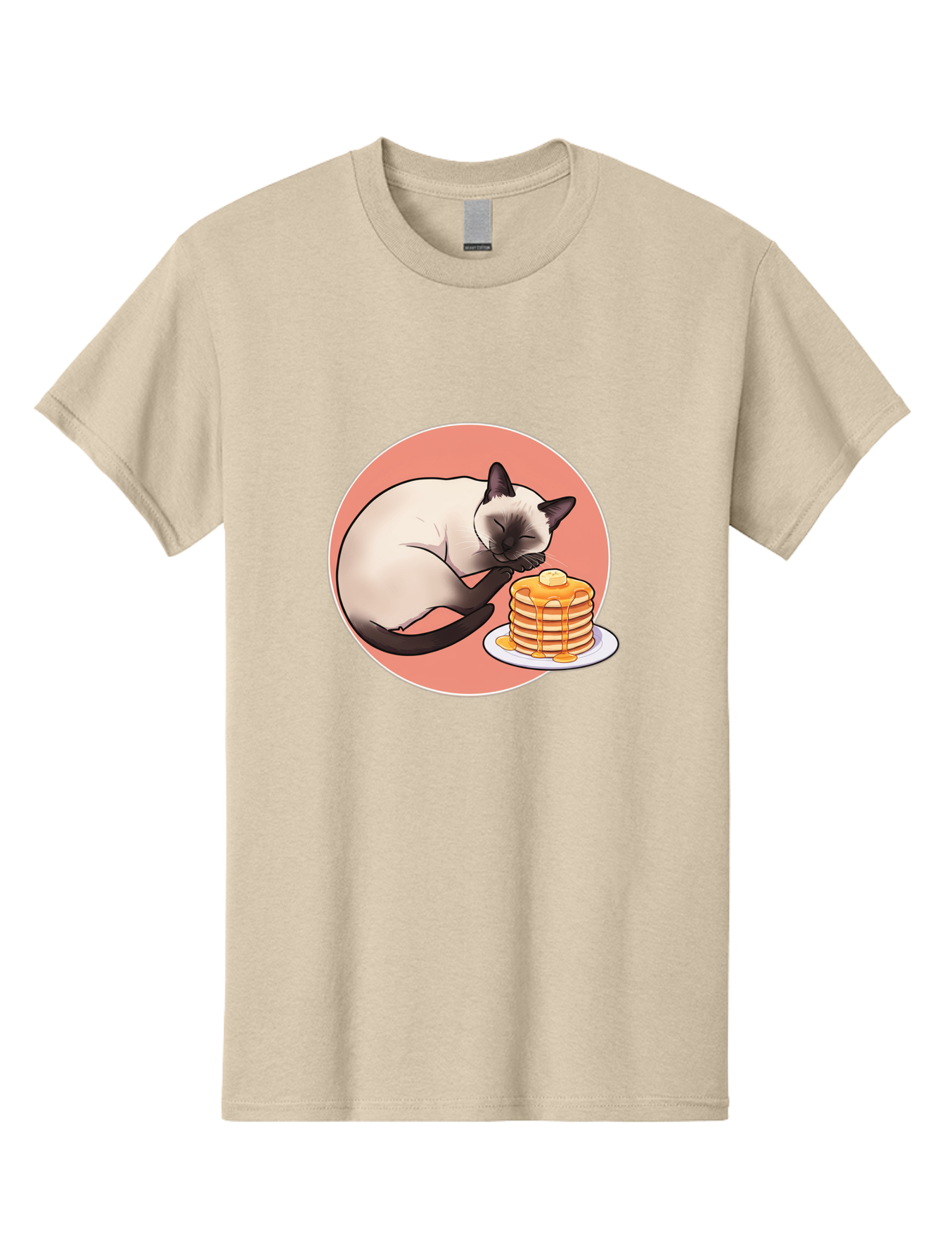 Cat-Sleeping-Next-To-Pancakes Men'S Graphic Tee, 100% Cotton, Comfortable Casual Summer Wear, Machine Washable, Vintage Camera, Old Camera, Antique Camera, Black Camera, Classic Photography, Photography Equipment, Nostalgic Device, Bak219