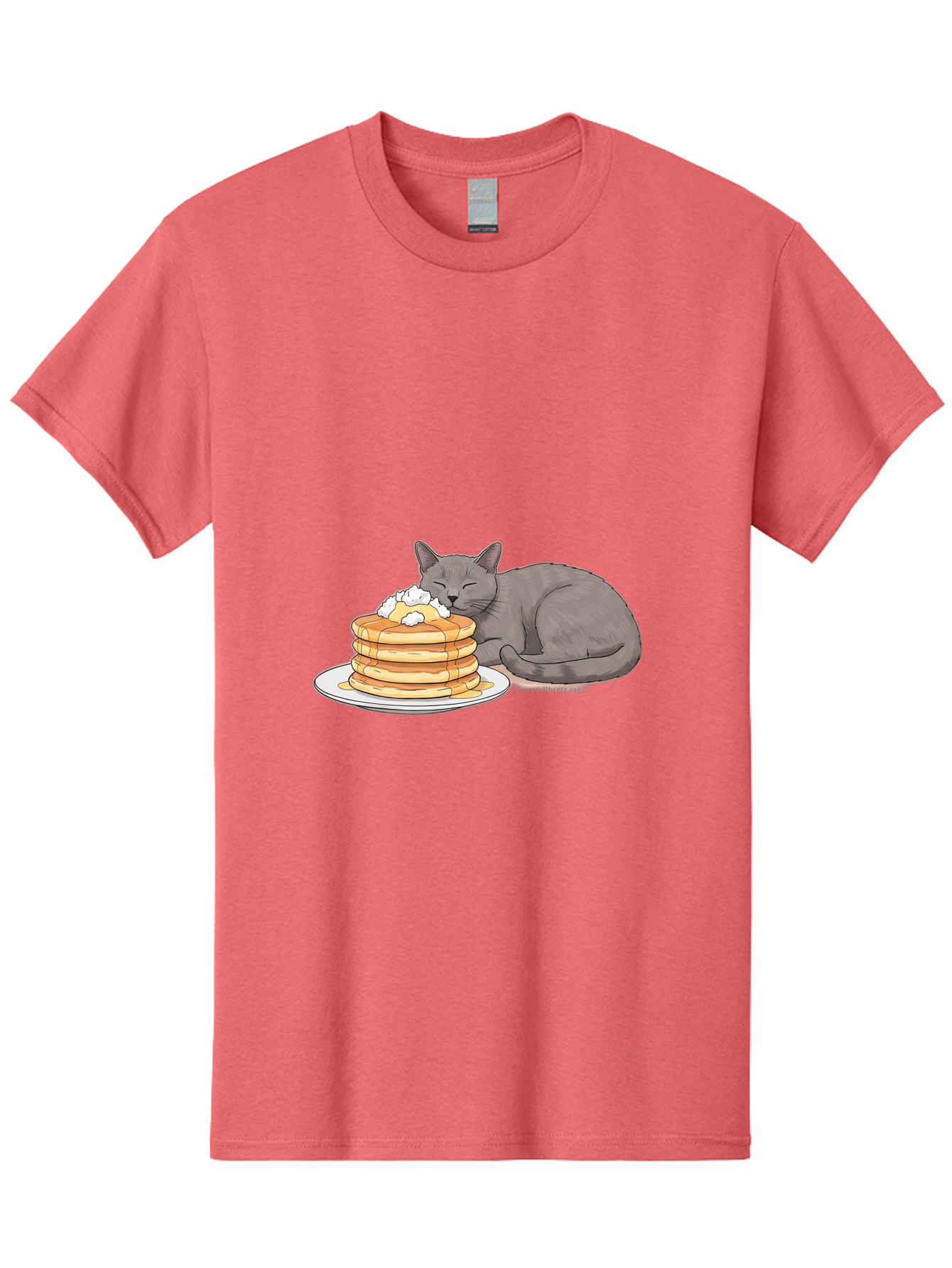Cat-Sleeping-On-Pancakes-1 Men'S Graphic Tee, 100% Cotton, Comfortable Casual Summer Wear, Machine Washable, Vintage Camera, Old Camera, Antique Camera, Black Camera, Classic Photography, Photography Equipment, Nostalgic Device, Film Camera, Bak220