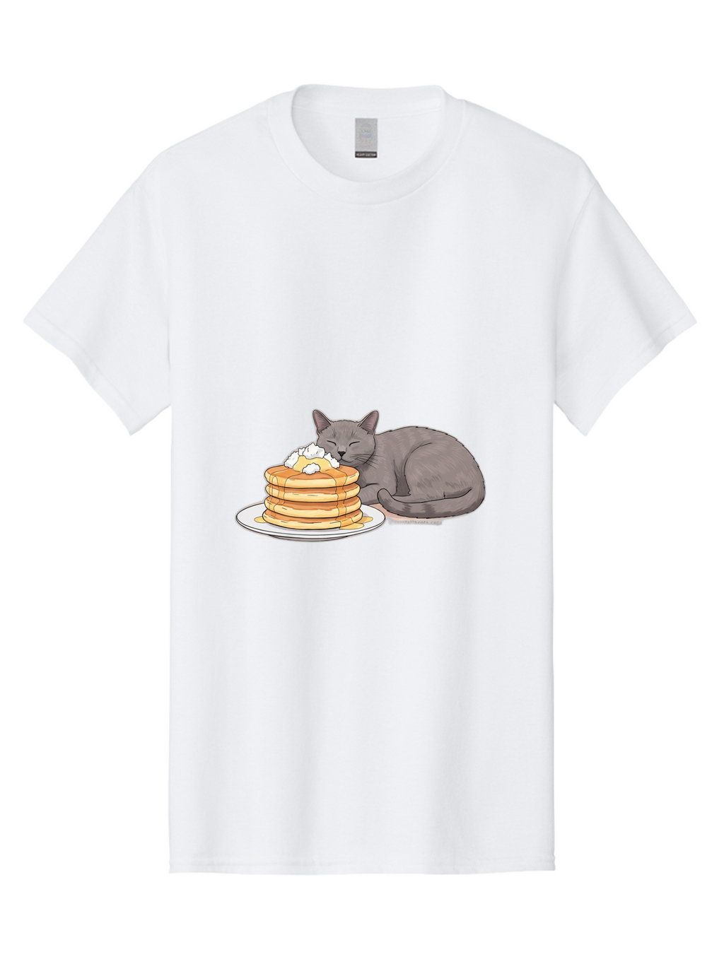 Cat-Sleeping-On-Pancakes-1 Men'S Graphic Tee, 100% Cotton, Comfortable Casual Summer Wear, Machine Washable, Vintage Camera, Old Camera, Antique Camera, Black Camera, Classic Photography, Photography Equipment, Nostalgic Device, Film Camera, Bak220