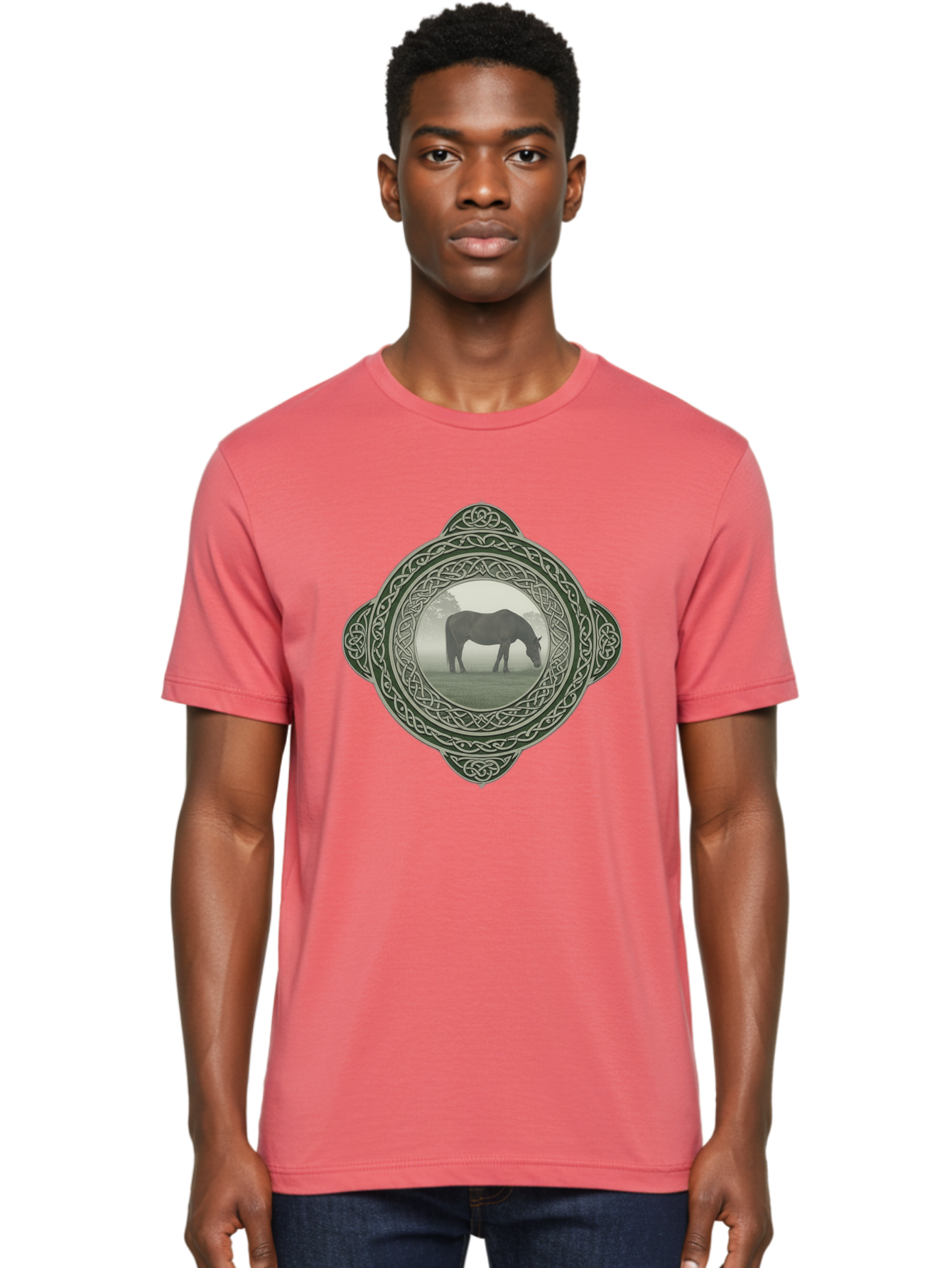 Celtic-Knotwork-Brooch Men'S Graphic Tee, 100% Cotton, Comfortable Casual Summer Wear, Machine Washable, Vintage Camera, Old Camera, Antique Camera, Black Camera, Classic Photography, Photography Equipment, Nostalgic Device, Film Camera, Bak226