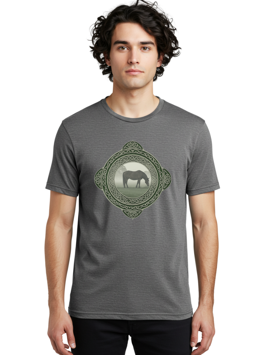Celtic-Knotwork-Brooch Men'S Graphic Tee, 100% Cotton, Comfortable Casual Summer Wear, Machine Washable, Vintage Camera, Old Camera, Antique Camera, Black Camera, Classic Photography, Photography Equipment, Nostalgic Device, Film Camera, Bak226