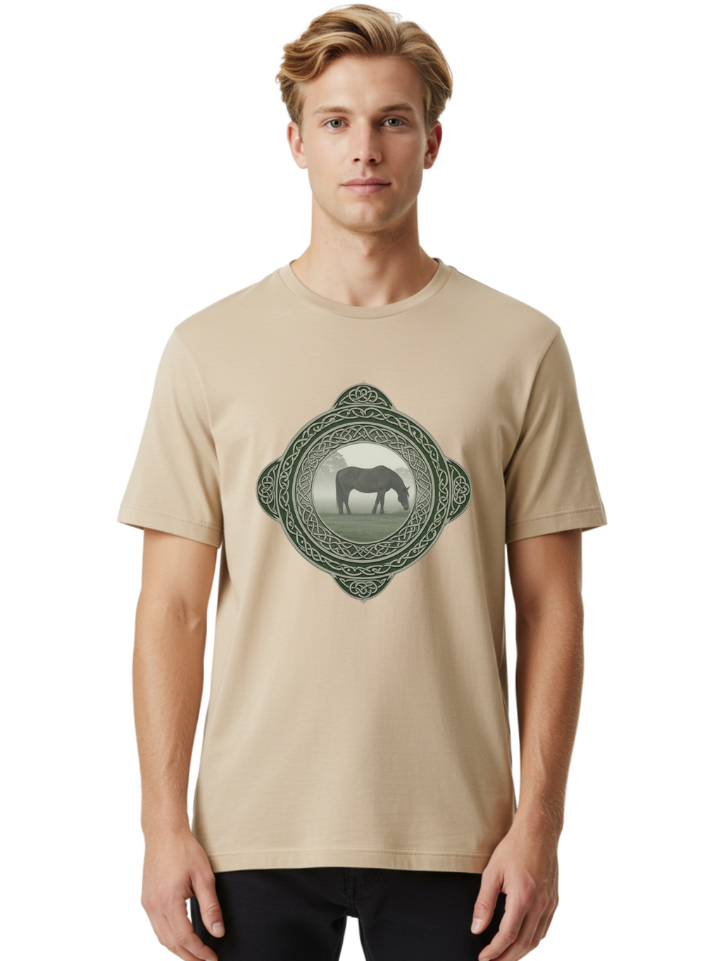 Celtic-Knotwork-Brooch Men'S Graphic Tee, 100% Cotton, Comfortable Casual Summer Wear, Machine Washable, Vintage Camera, Old Camera, Antique Camera, Black Camera, Classic Photography, Photography Equipment, Nostalgic Device, Film Camera, Bak226