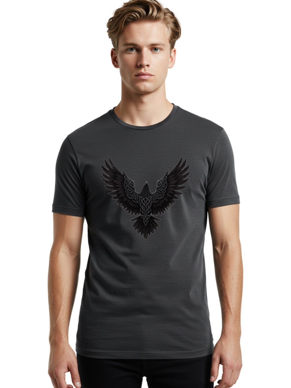 Celtic-Raven-Wings Men'S Graphic Tee, 100% Cotton, Comfortable Casual Summer Wear, Machine Washable, Vintage Camera, Old Camera, Antique Camera, Black Camera, Classic Photography, Photography Equipment, Nostalgic Device, Film Camera, Bak227