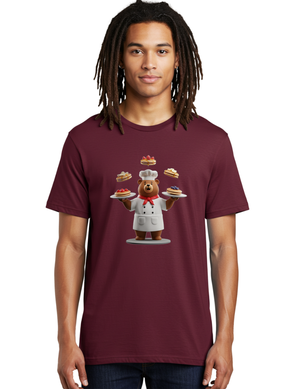 Chef-Bear-1 Men'S Graphic Tee, 100% Cotton, Comfortable Casual Summer Wear, Machine Washable, Vintage Camera, Old Camera, Antique Camera, Black Camera, Classic Photography, Photography Equipment, Nostalgic Device, Film Camera, Camera Art Bak230