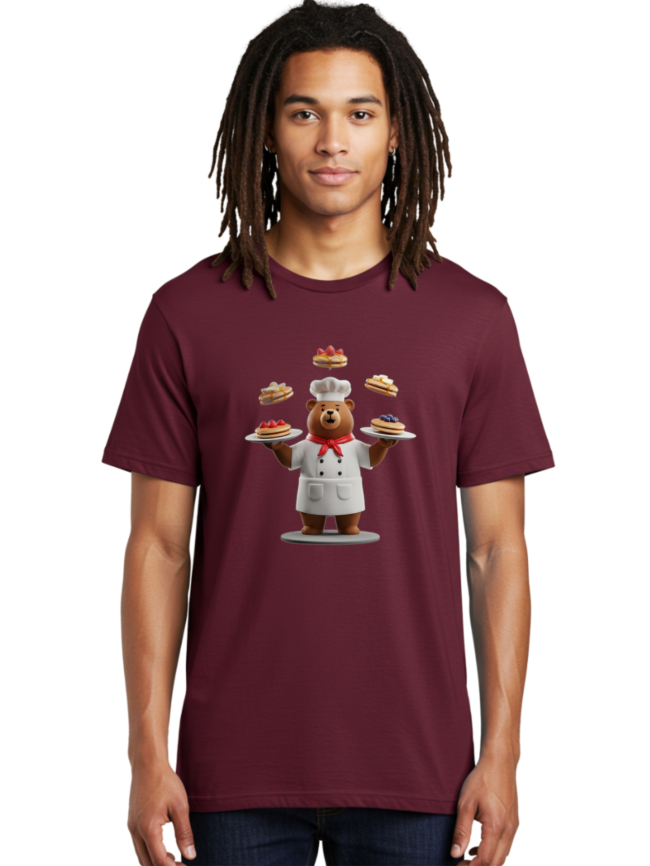Chef-Bear-1 Men'S Graphic Tee, 100% Cotton, Comfortable Casual Summer Wear, Machine Washable, Vintage Camera, Old Camera, Antique Camera, Black Camera, Classic Photography, Photography Equipment, Nostalgic Device, Film Camera, Camera Art Bak230