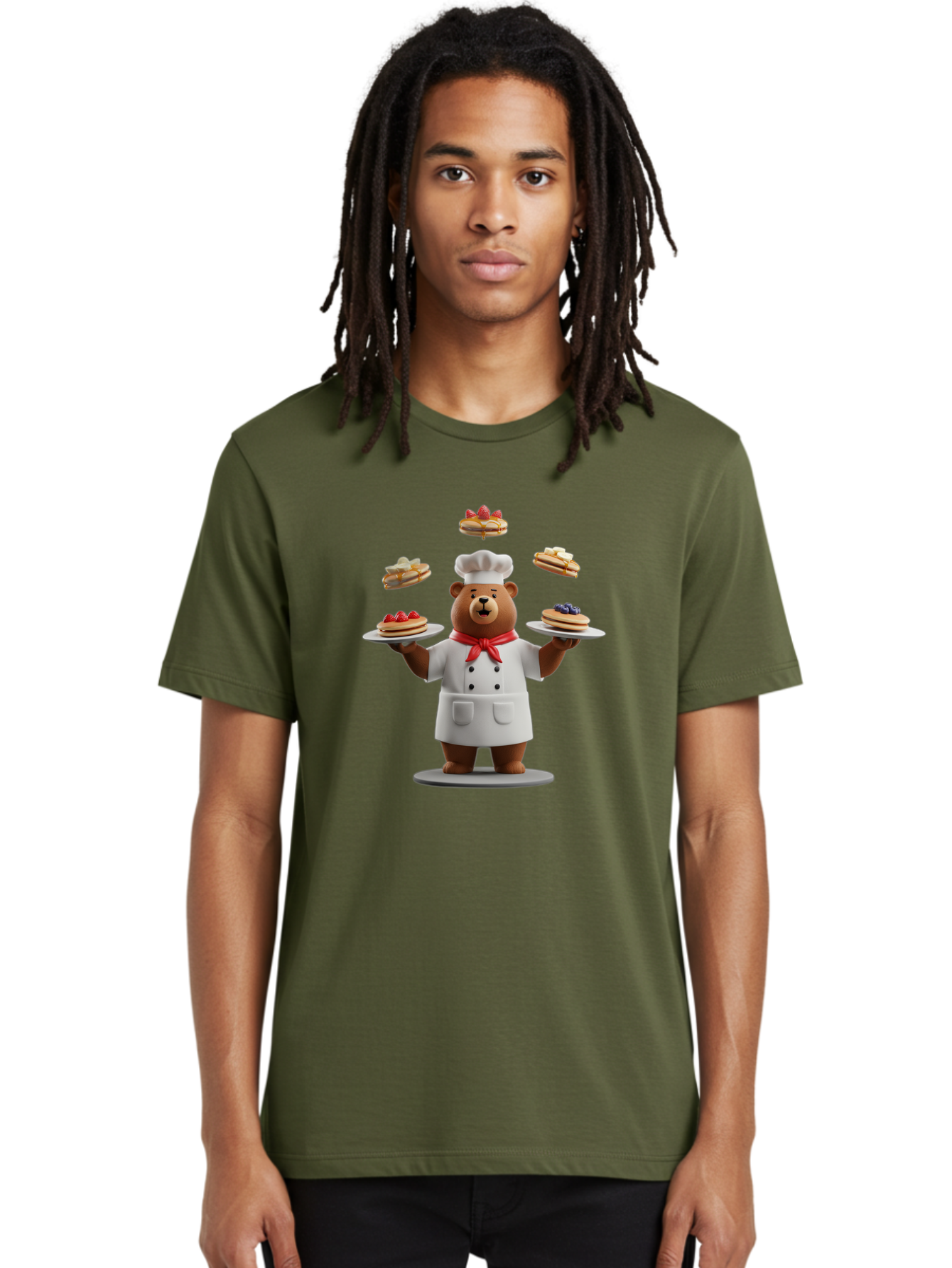Chef-Bear-1 Men'S Graphic Tee, 100% Cotton, Comfortable Casual Summer Wear, Machine Washable, Vintage Camera, Old Camera, Antique Camera, Black Camera, Classic Photography, Photography Equipment, Nostalgic Device, Film Camera, Camera Art Bak230