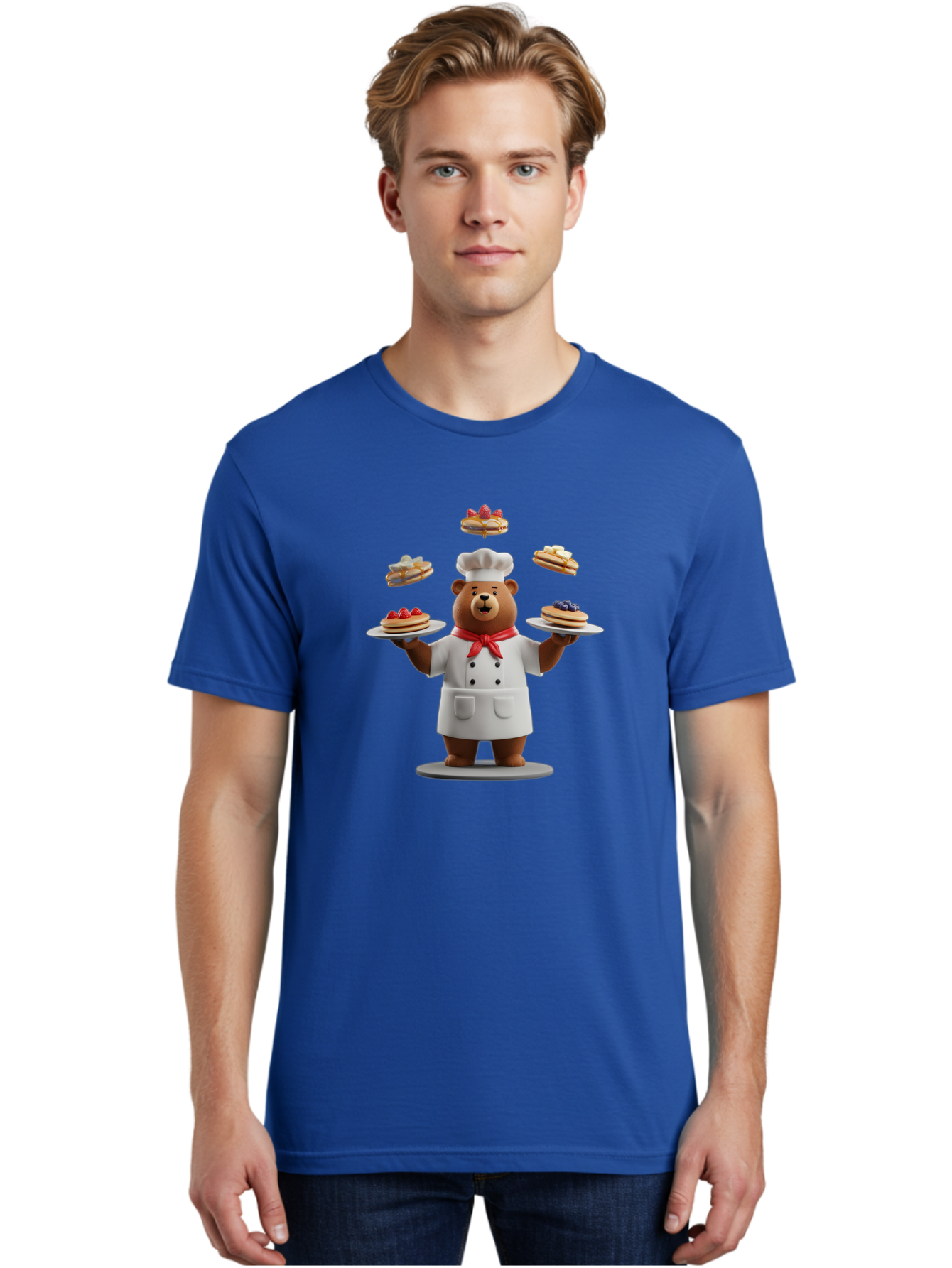 Chef-Bear-1 Men'S Graphic Tee, 100% Cotton, Comfortable Casual Summer Wear, Machine Washable, Vintage Camera, Old Camera, Antique Camera, Black Camera, Classic Photography, Photography Equipment, Nostalgic Device, Film Camera, Camera Art Bak230
