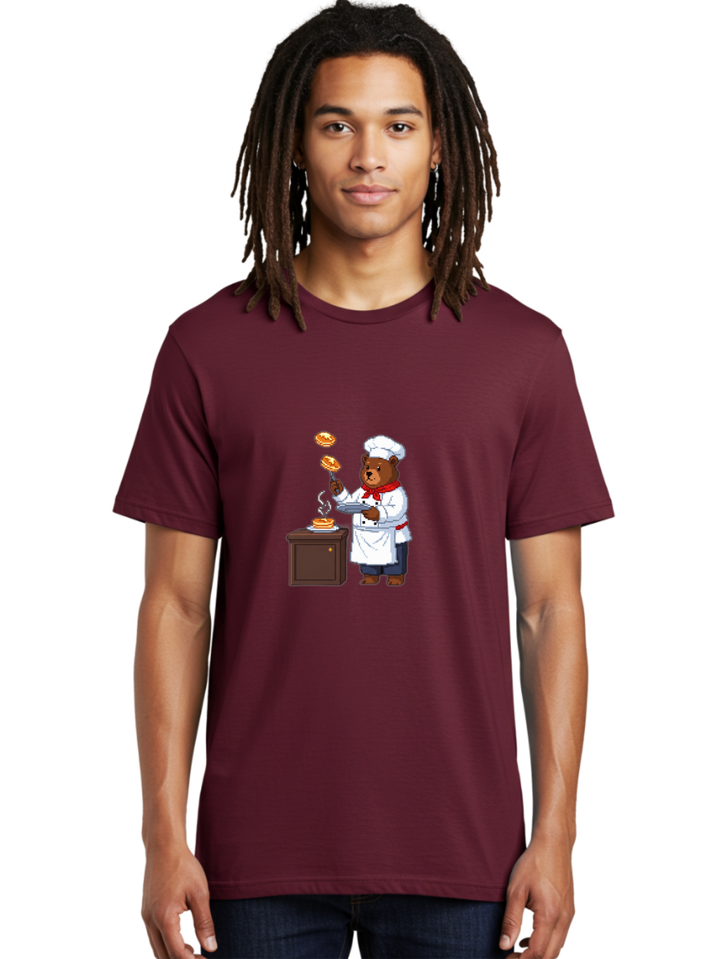 Chef-Bear-2 Men'S Graphic Tee, 100% Cotton, Comfortable Casual Summer Wear, Machine Washable, Vintage Camera, Old Camera, Antique Camera, Black Camera, Classic Photography, Photography Equipment, Nostalgic Device, Film Camera, Camera Art Bak231