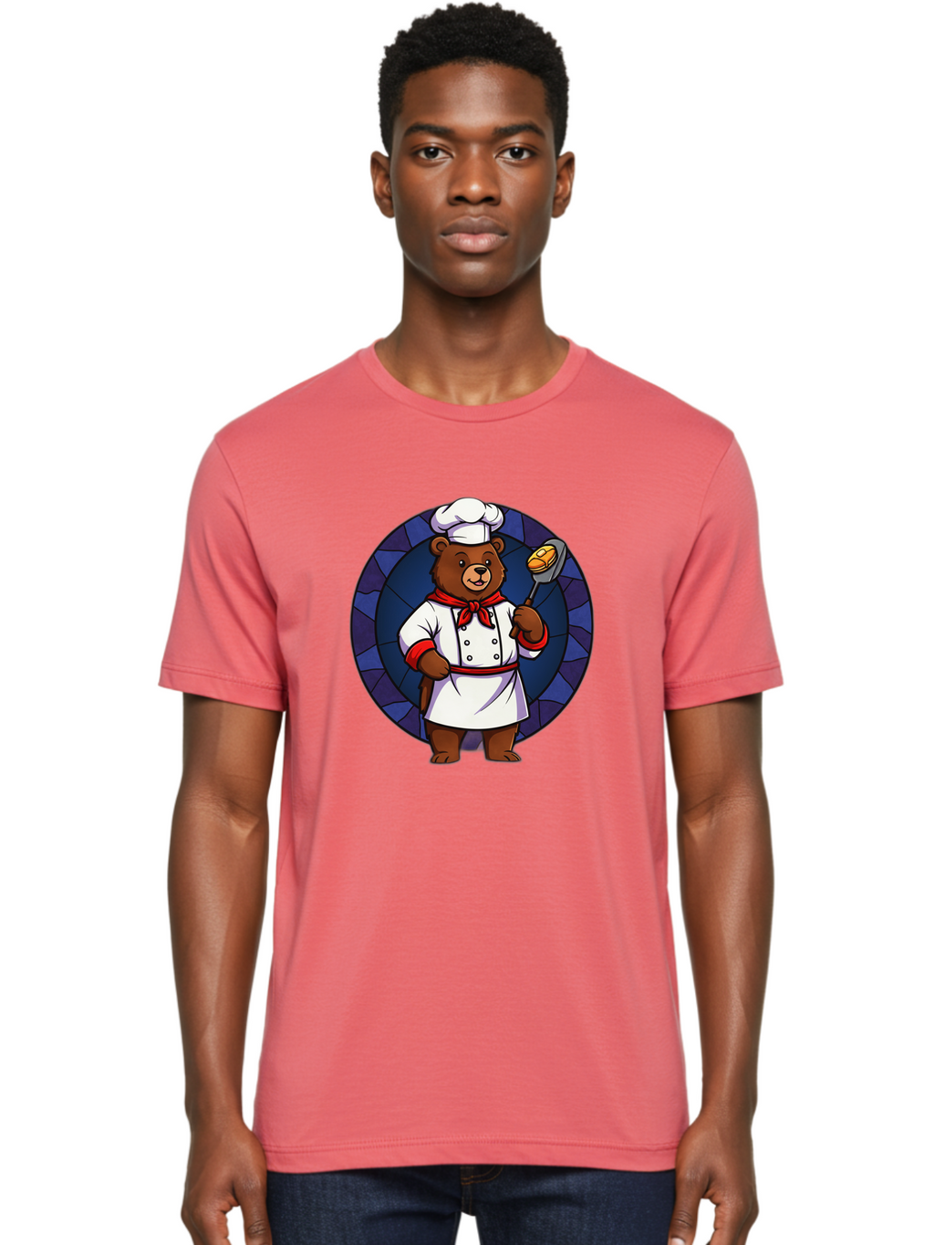 Chef-Bear-3 Men'S Graphic Tee, 100% Cotton, Comfortable Casual Summer Wear, Machine Washable, Vintage Camera, Old Camera, Antique Camera, Black Camera, Classic Photography, Photography Equipment, Nostalgic Device, Film Camera, Camera Art Bak232