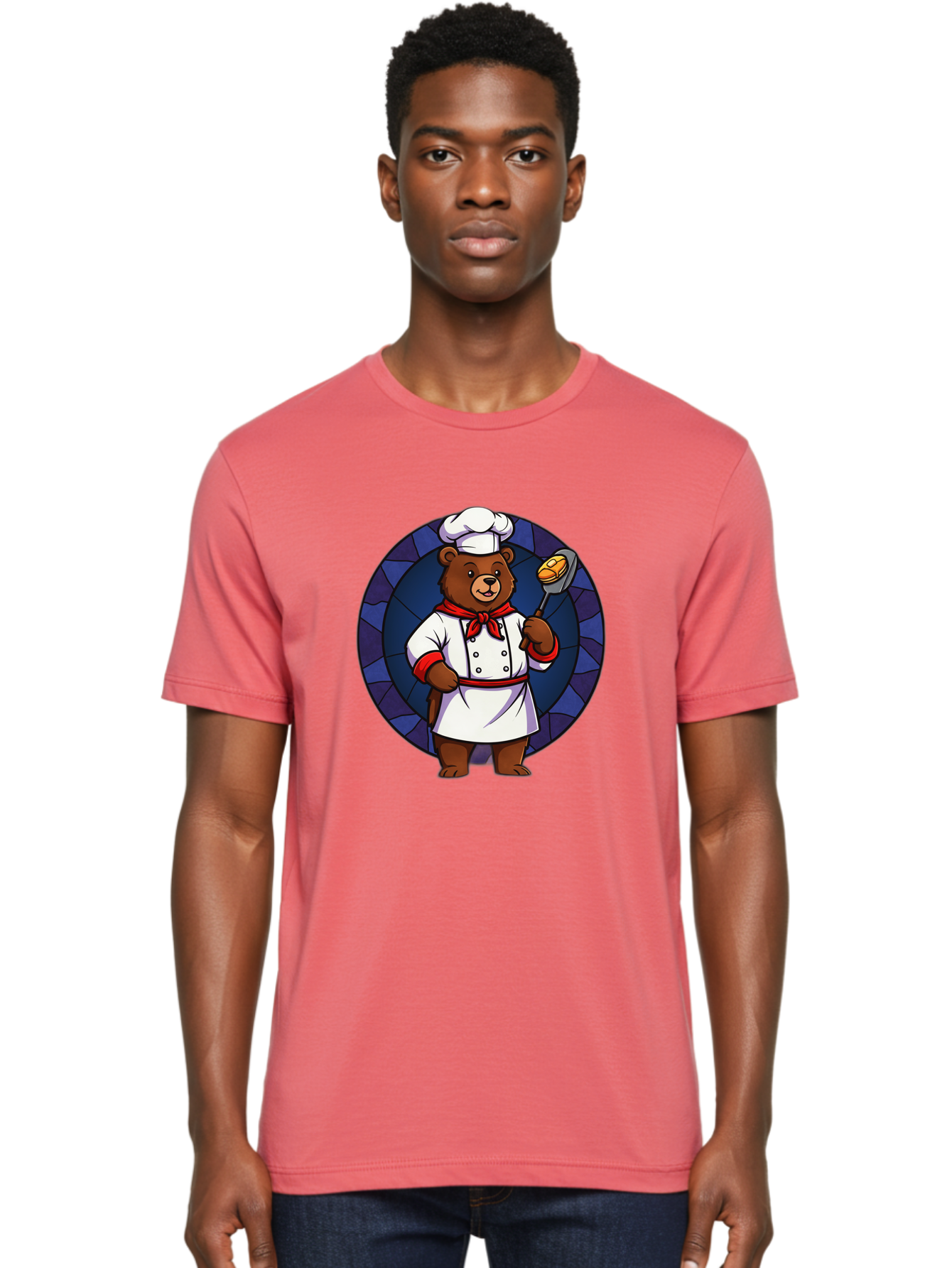 Chef-Bear-3 Men'S Graphic Tee, 100% Cotton, Comfortable Casual Summer Wear, Machine Washable, Vintage Camera, Old Camera, Antique Camera, Black Camera, Classic Photography, Photography Equipment, Nostalgic Device, Film Camera, Camera Art Bak232