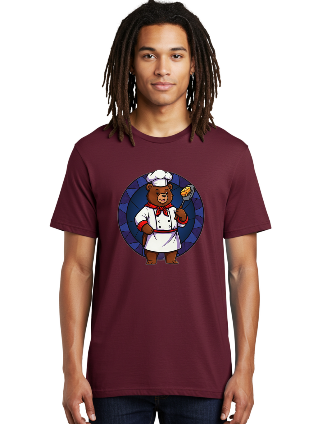Chef-Bear-3 Men'S Graphic Tee, 100% Cotton, Comfortable Casual Summer Wear, Machine Washable, Vintage Camera, Old Camera, Antique Camera, Black Camera, Classic Photography, Photography Equipment, Nostalgic Device, Film Camera, Camera Art Bak232