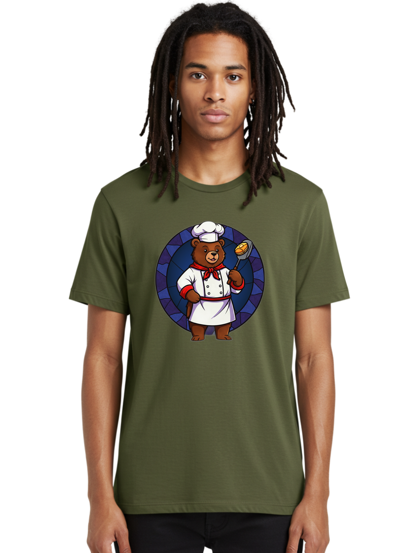 Chef-Bear-3 Men'S Graphic Tee, 100% Cotton, Comfortable Casual Summer Wear, Machine Washable, Vintage Camera, Old Camera, Antique Camera, Black Camera, Classic Photography, Photography Equipment, Nostalgic Device, Film Camera, Camera Art Bak232