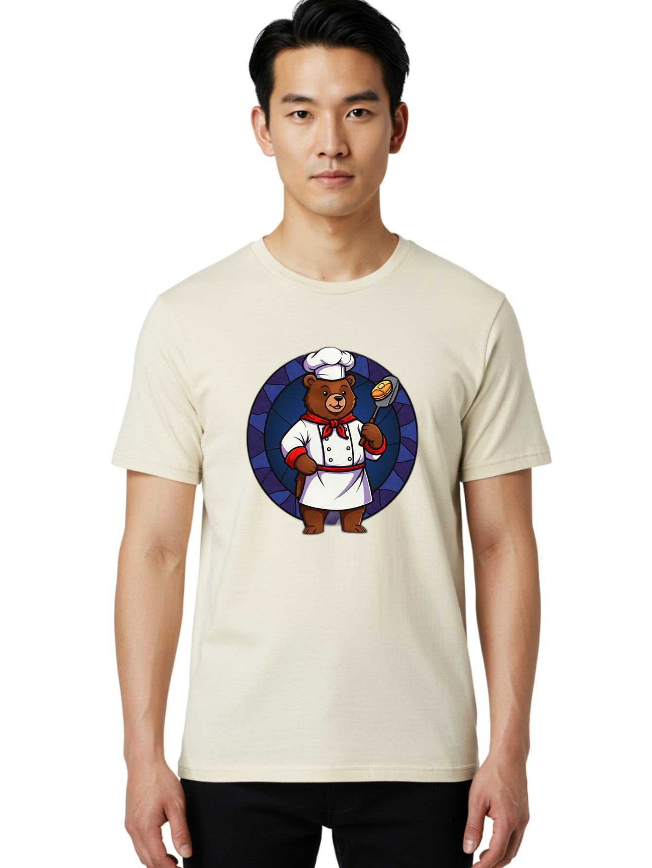 Chef-Bear-3 Men'S Graphic Tee, 100% Cotton, Comfortable Casual Summer Wear, Machine Washable, Vintage Camera, Old Camera, Antique Camera, Black Camera, Classic Photography, Photography Equipment, Nostalgic Device, Film Camera, Camera Art Bak232