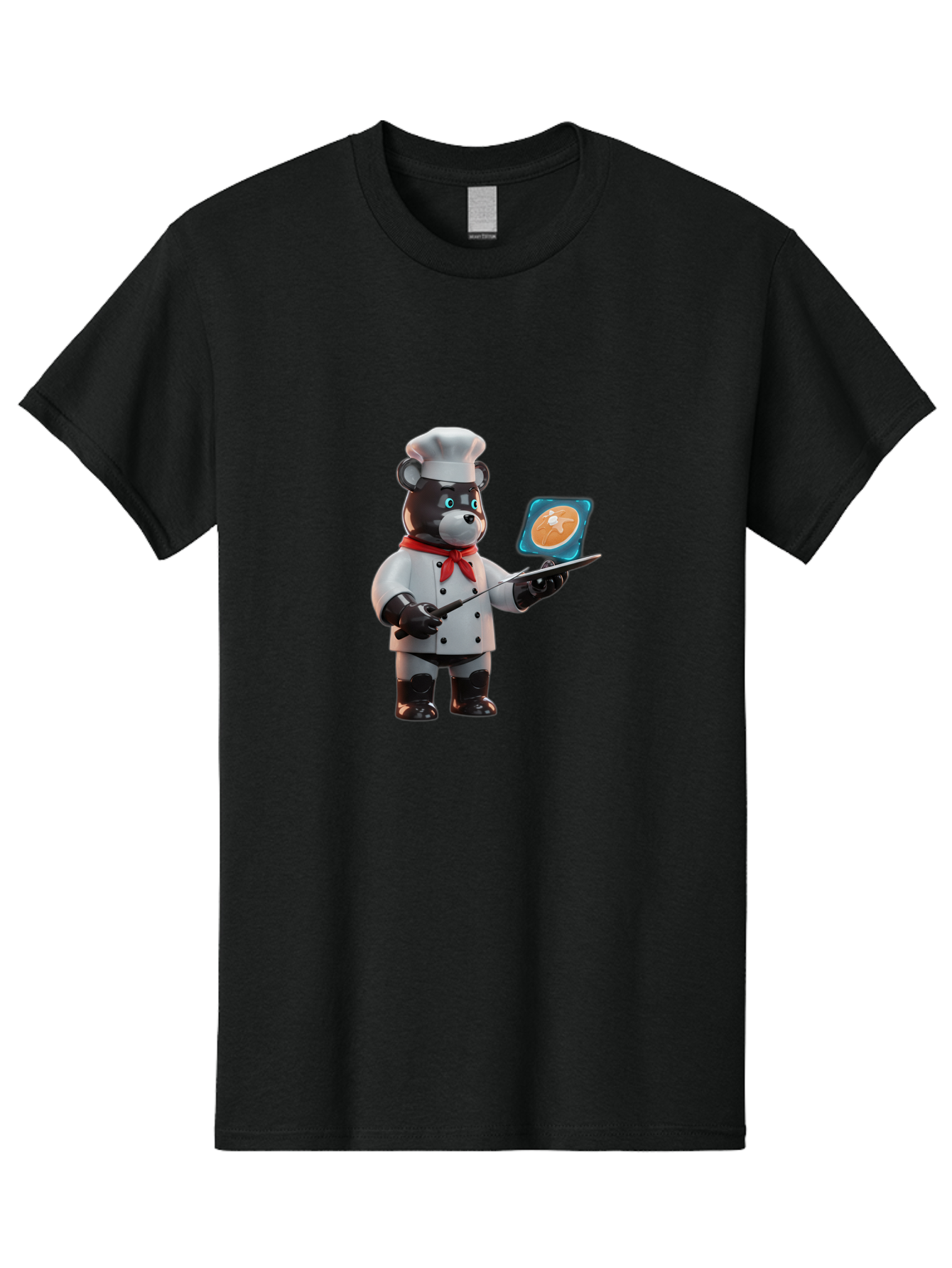 Chef-Bear-4 Men'S Graphic Tee, 100% Cotton, Comfortable Casual Summer Wear, Machine Washable, Vintage Camera, Old Camera, Antique Camera, Black Camera, Classic Photography, Photography Equipment, Nostalgic Device, Film Camera, Camera Art Bak233