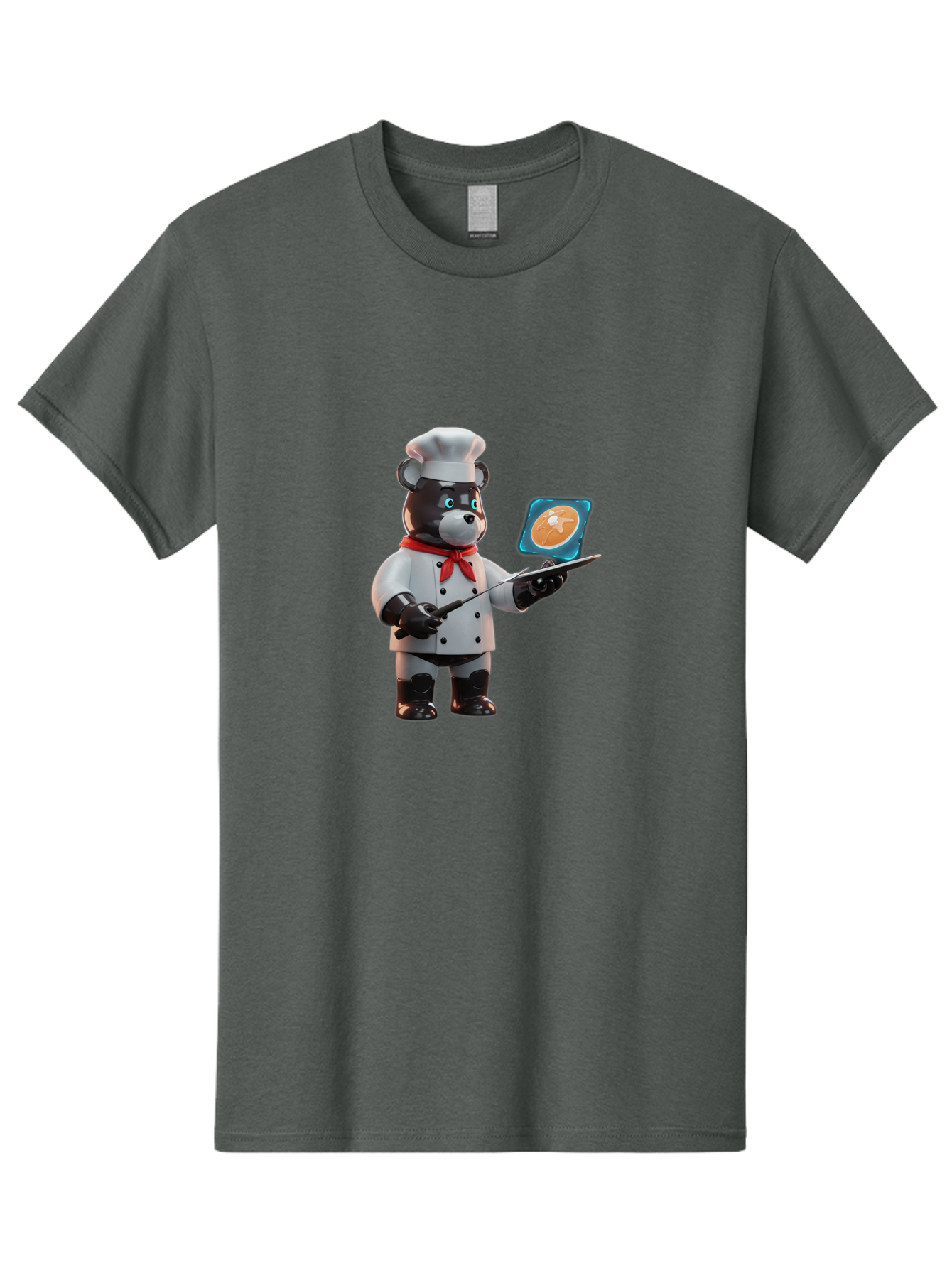 Chef-Bear-4 Men'S Graphic Tee, 100% Cotton, Comfortable Casual Summer Wear, Machine Washable, Vintage Camera, Old Camera, Antique Camera, Black Camera, Classic Photography, Photography Equipment, Nostalgic Device, Film Camera, Camera Art Bak233
