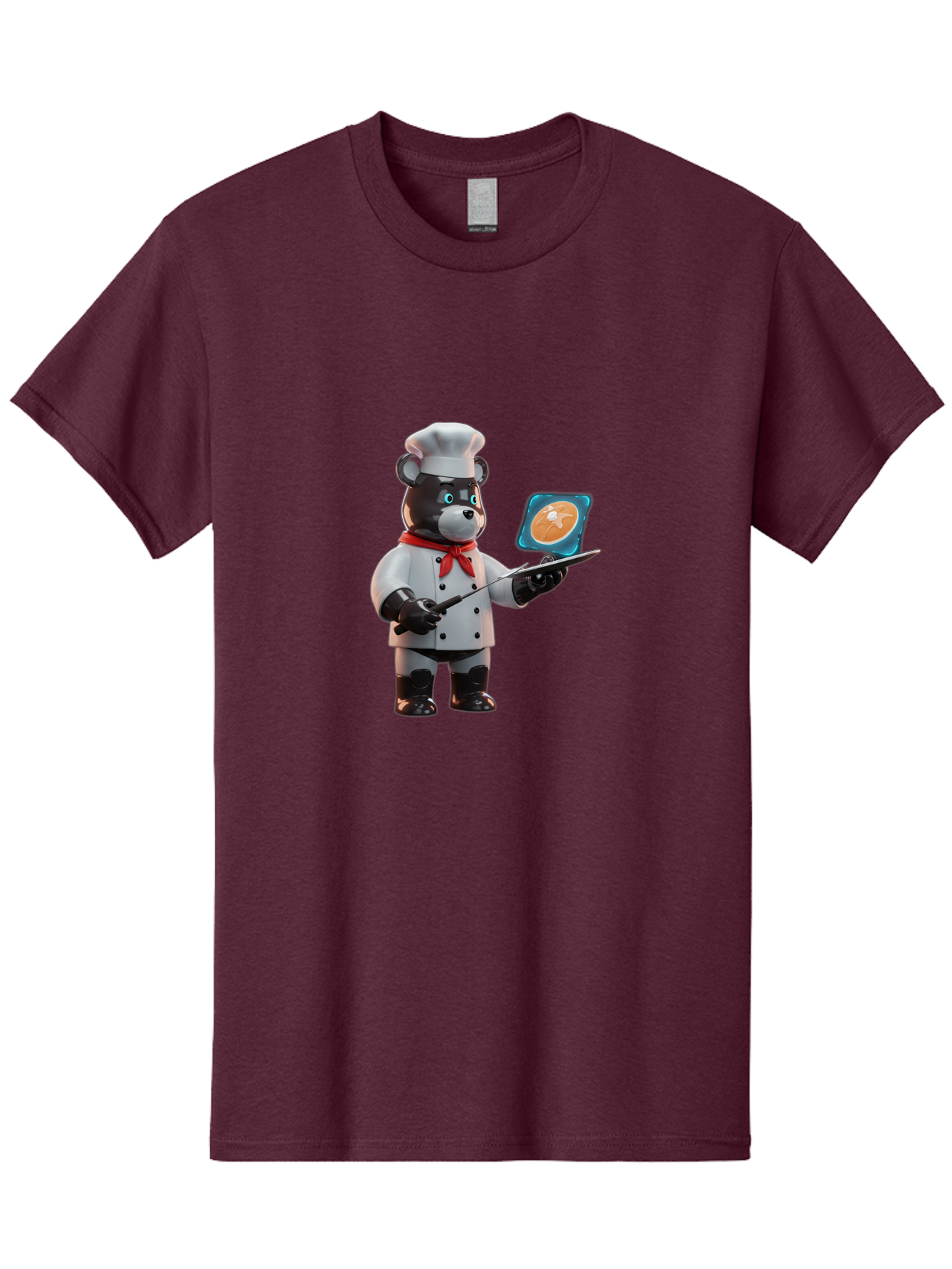 Chef-Bear-4 Men'S Graphic Tee, 100% Cotton, Comfortable Casual Summer Wear, Machine Washable, Vintage Camera, Old Camera, Antique Camera, Black Camera, Classic Photography, Photography Equipment, Nostalgic Device, Film Camera, Camera Art Bak233
