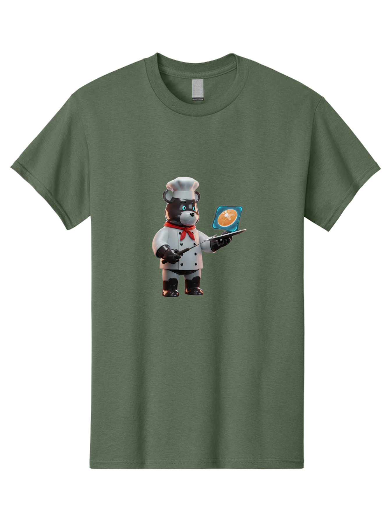Chef-Bear-4 Men'S Graphic Tee, 100% Cotton, Comfortable Casual Summer Wear, Machine Washable, Vintage Camera, Old Camera, Antique Camera, Black Camera, Classic Photography, Photography Equipment, Nostalgic Device, Film Camera, Camera Art Bak233