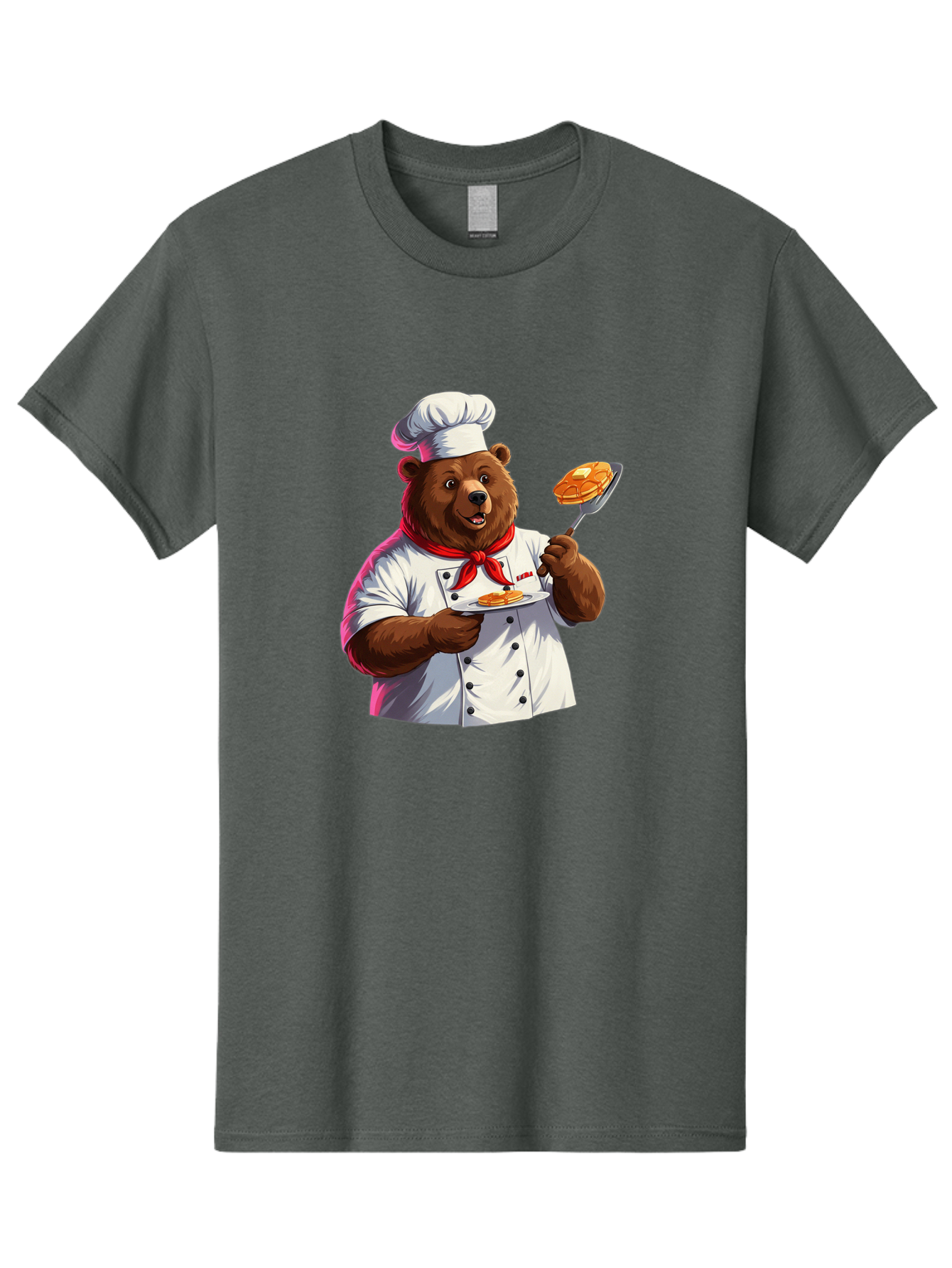 Chef-Bear-5 Men'S Graphic Tee, 100% Cotton, Comfortable Casual Summer Wear, Machine Washable, Vintage Camera, Old Camera, Antique Camera, Black Camera, Classic Photography, Photography Equipment, Nostalgic Device, Film Camera, Camera Art Bak234