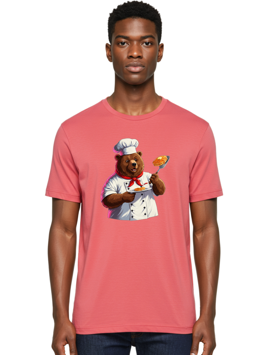 Chef-Bear-5 Men'S Graphic Tee, 100% Cotton, Comfortable Casual Summer Wear, Machine Washable, Vintage Camera, Old Camera, Antique Camera, Black Camera, Classic Photography, Photography Equipment, Nostalgic Device, Film Camera, Camera Art Bak234