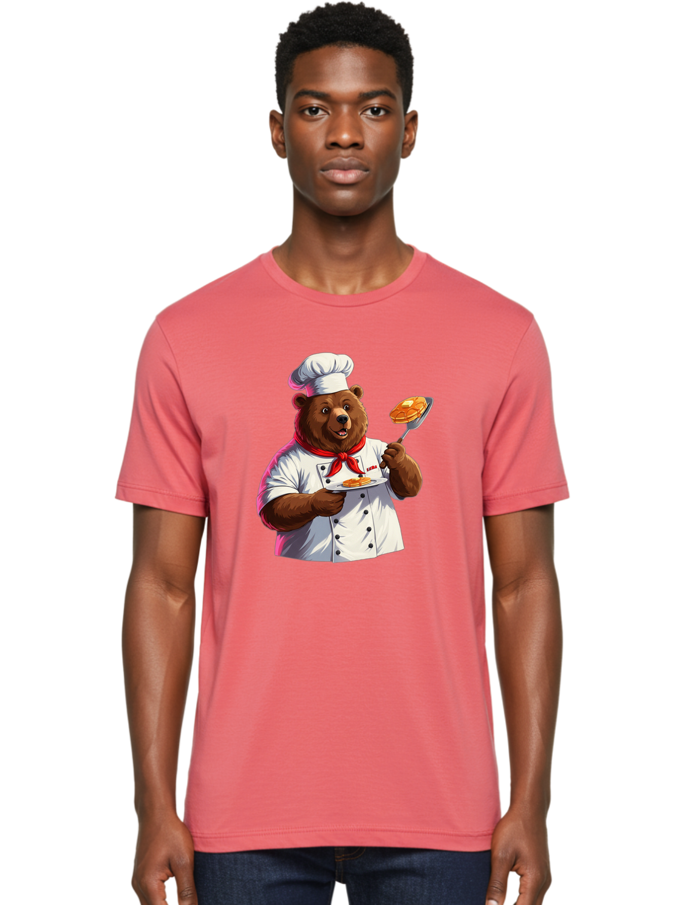 Chef-Bear-5 Men'S Graphic Tee, 100% Cotton, Comfortable Casual Summer Wear, Machine Washable, Vintage Camera, Old Camera, Antique Camera, Black Camera, Classic Photography, Photography Equipment, Nostalgic Device, Film Camera, Camera Art Bak234