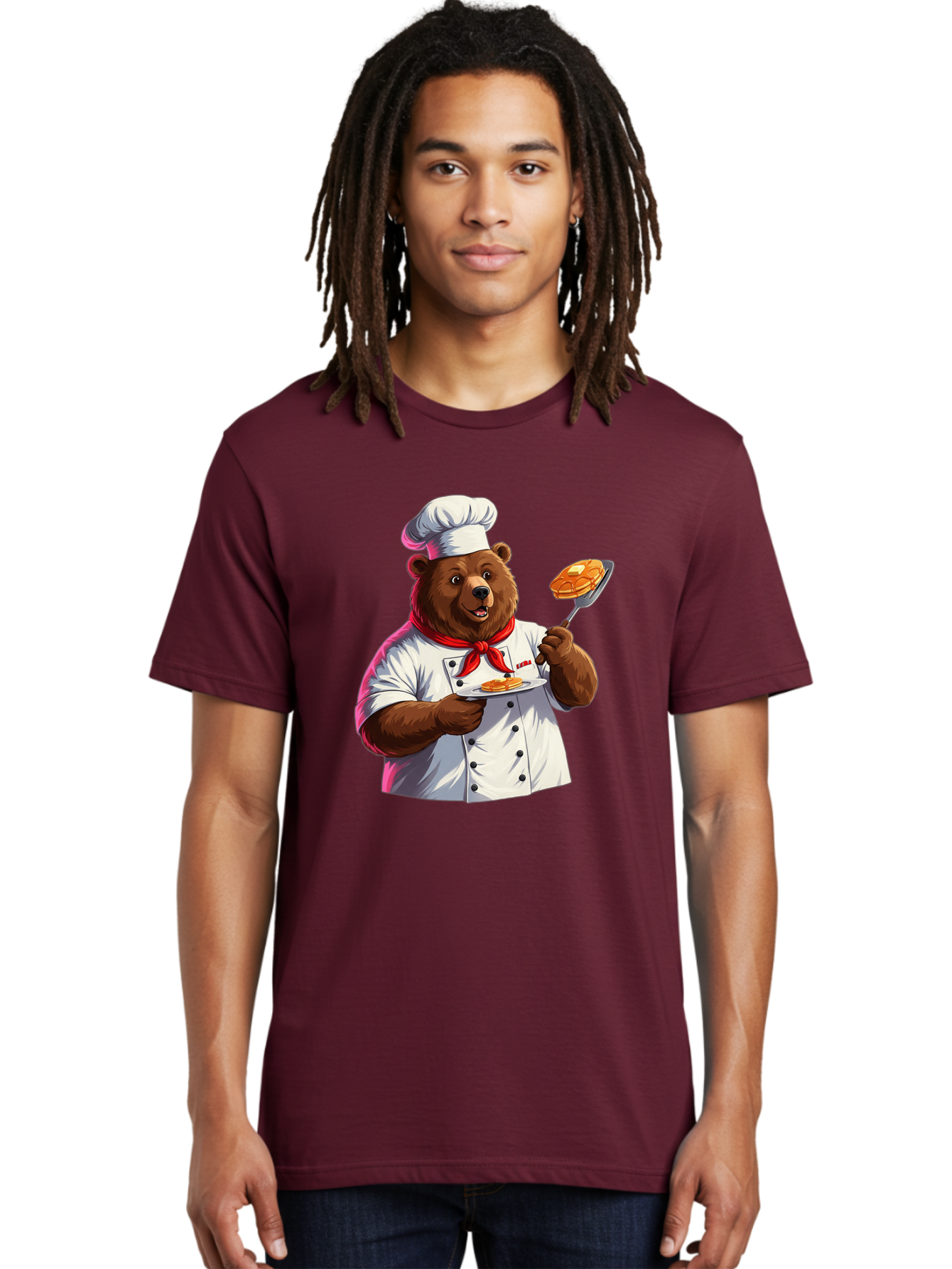 Chef-Bear-5 Men'S Graphic Tee, 100% Cotton, Comfortable Casual Summer Wear, Machine Washable, Vintage Camera, Old Camera, Antique Camera, Black Camera, Classic Photography, Photography Equipment, Nostalgic Device, Film Camera, Camera Art Bak234