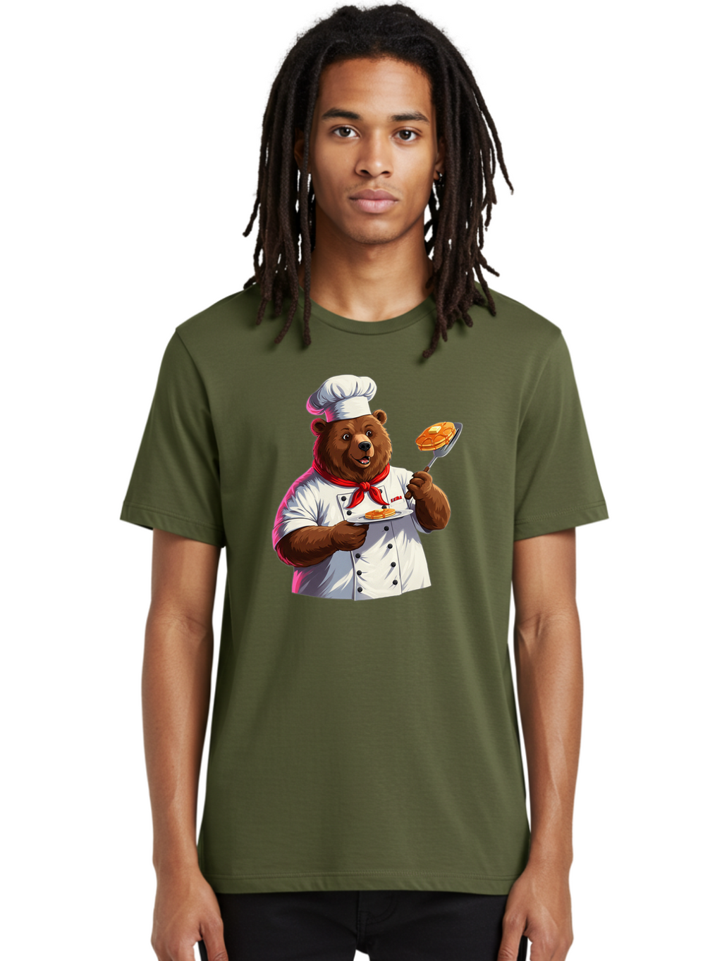 Chef-Bear-5 Men'S Graphic Tee, 100% Cotton, Comfortable Casual Summer Wear, Machine Washable, Vintage Camera, Old Camera, Antique Camera, Black Camera, Classic Photography, Photography Equipment, Nostalgic Device, Film Camera, Camera Art Bak234